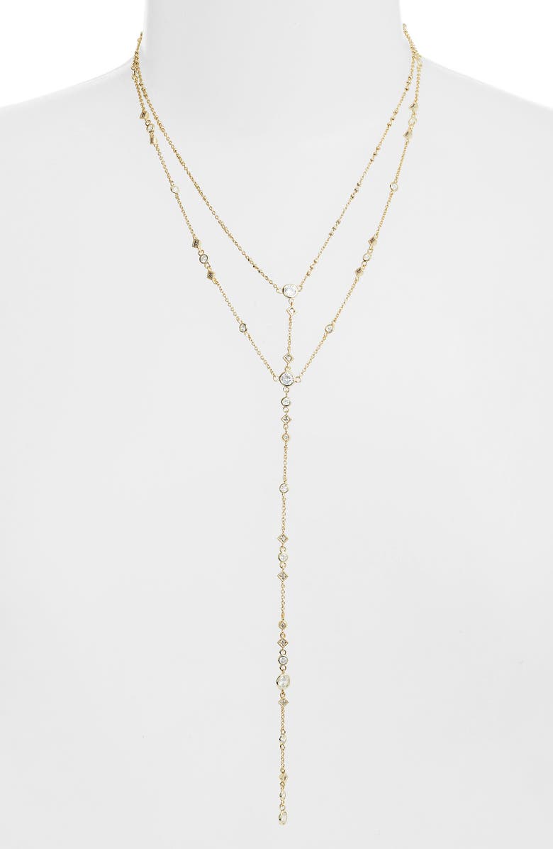 Click to view more detailed imagery on our partner's website Kendra Scott Watson Double Tassel Pendant Necklace, 28 In Gold