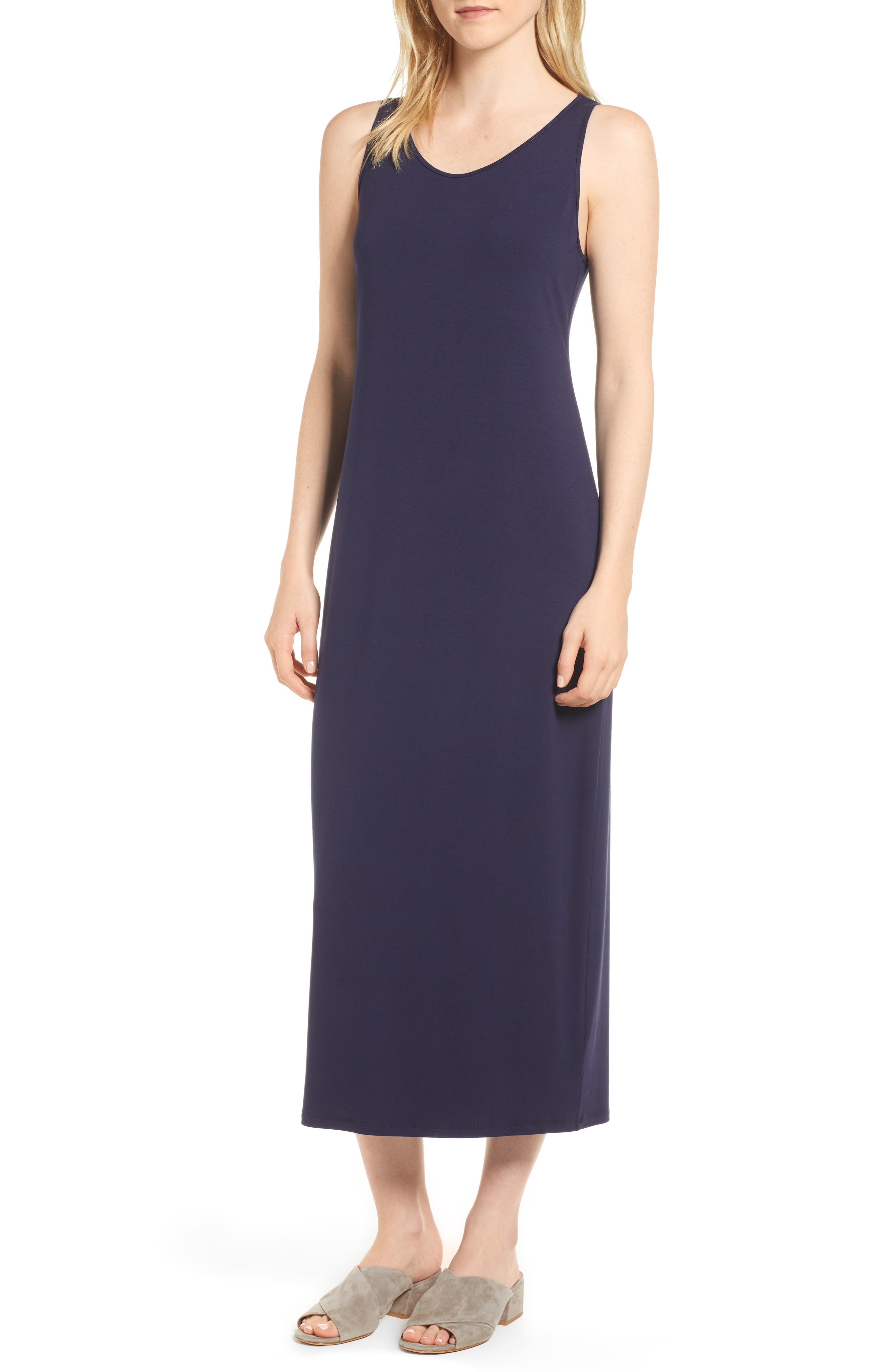 Eileen Fisher Midi Tank Dress, Blue