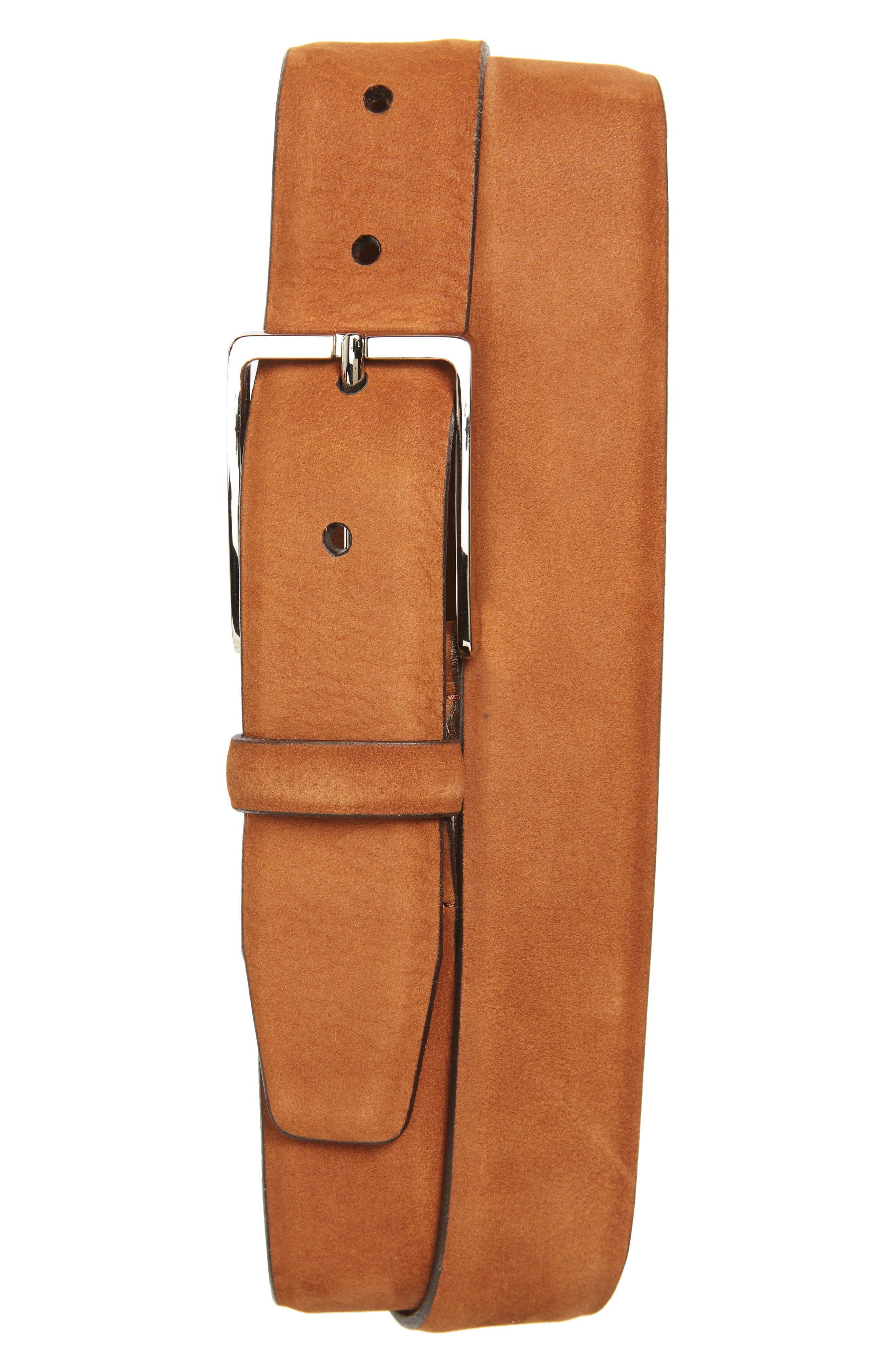 Nordstrom Shop Dayton Leather Belt, Cognac