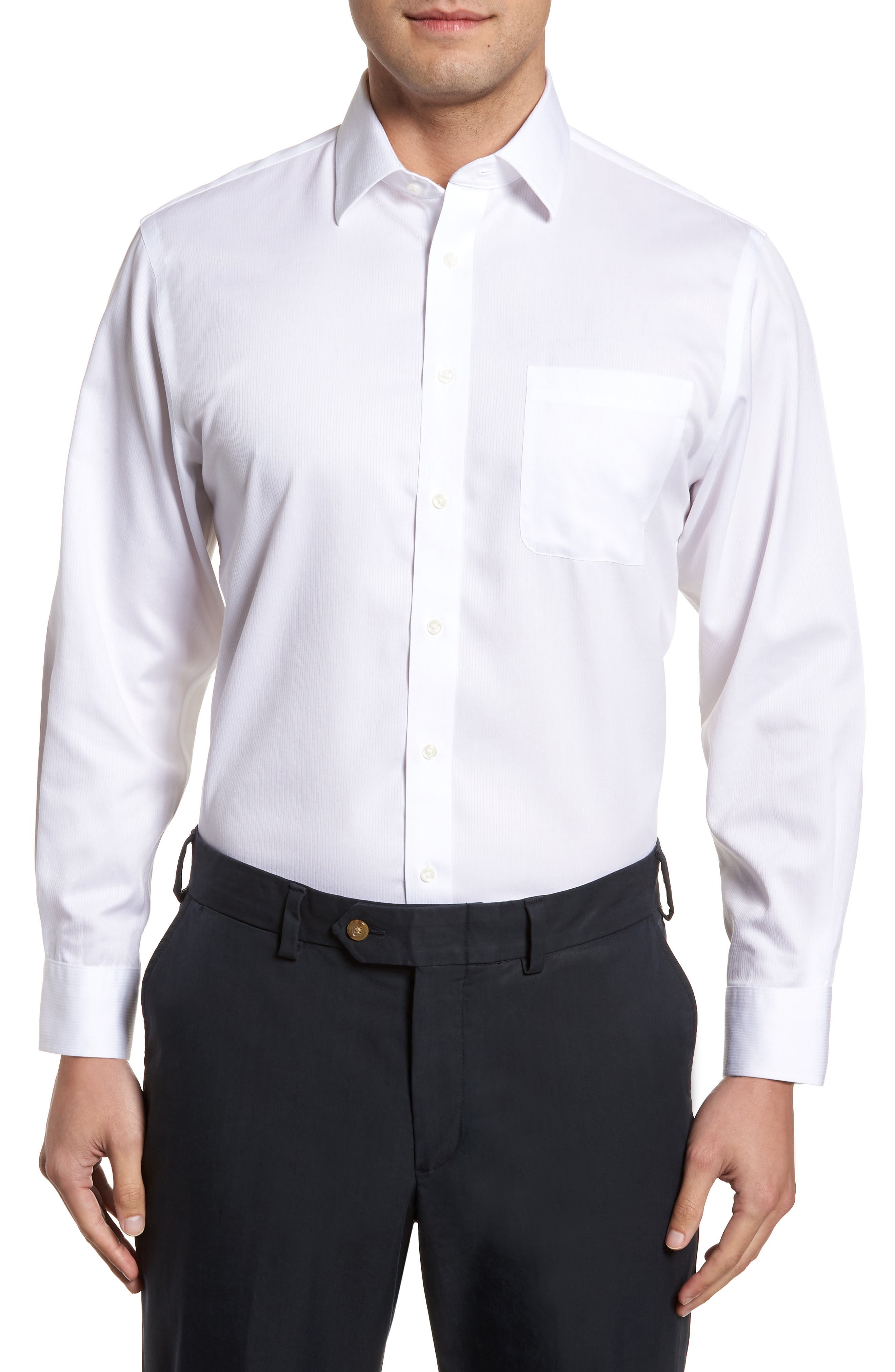 Nordstrom Shop Smartcare(TM) Traditional Fit Stripe Dress Shirt