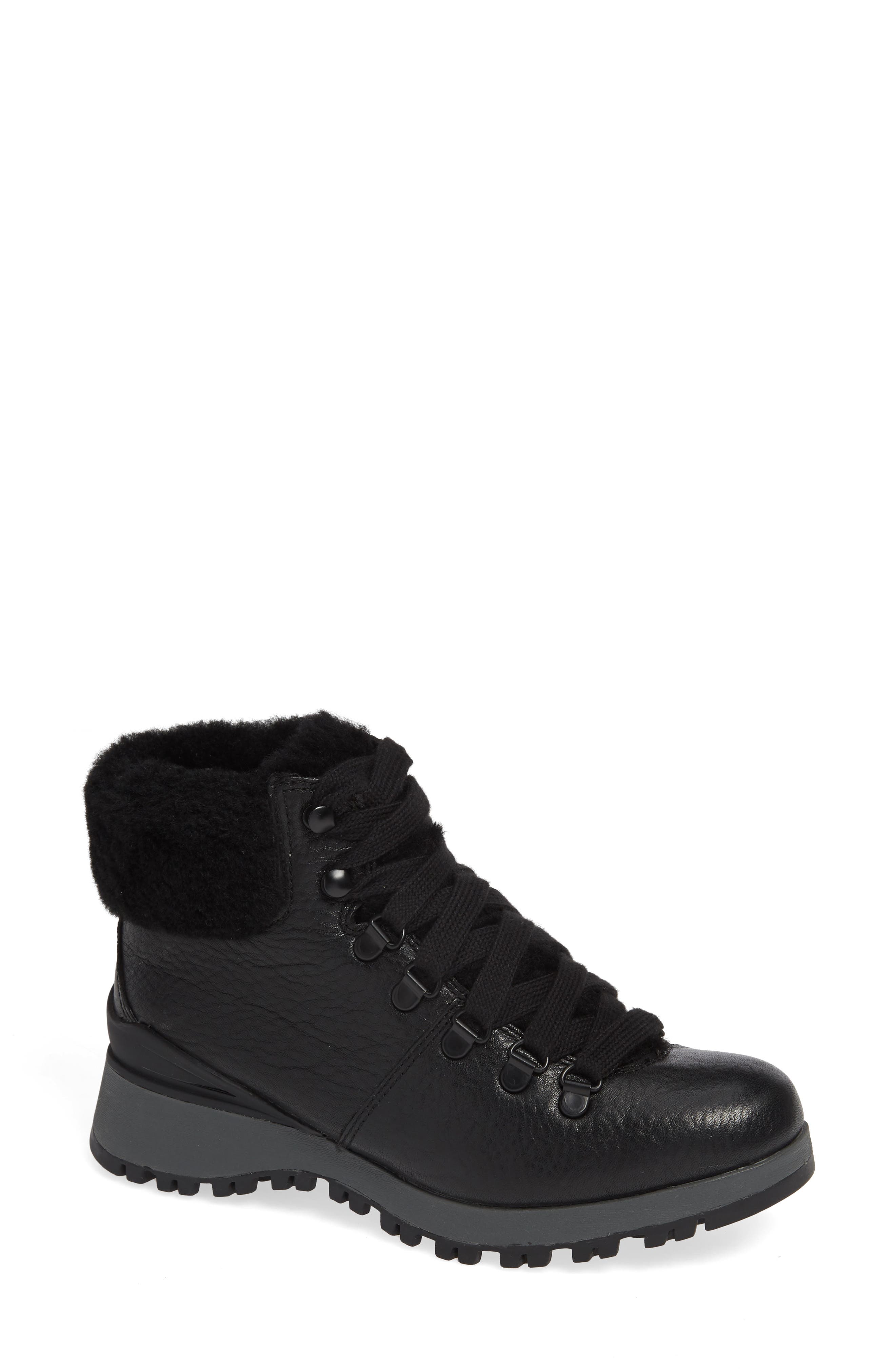 Bionica Diablo Genuine Shearling Bootie- Black