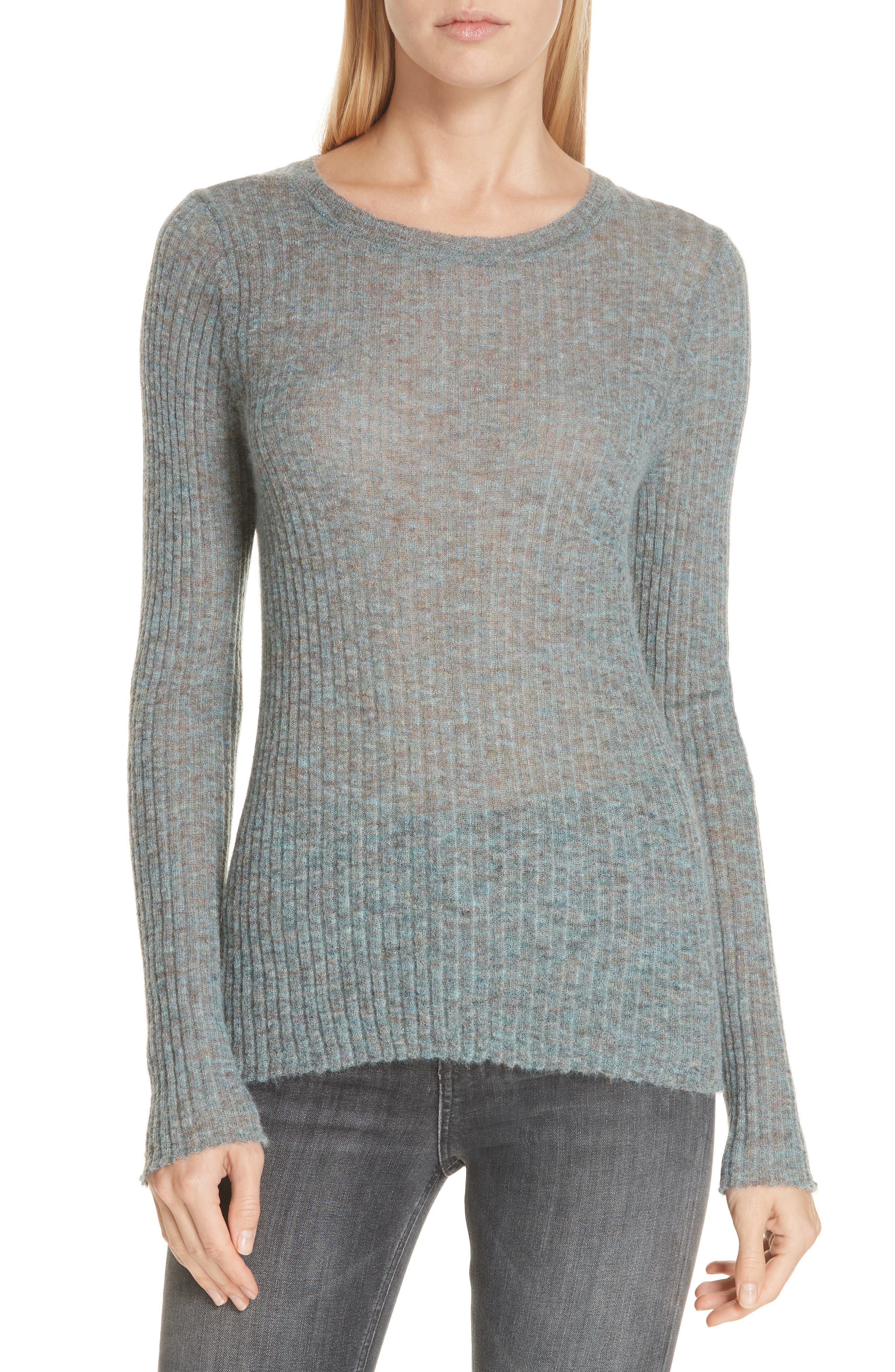 Rag & Bone Donna Mohair & Wool Blend Sweater, Blue