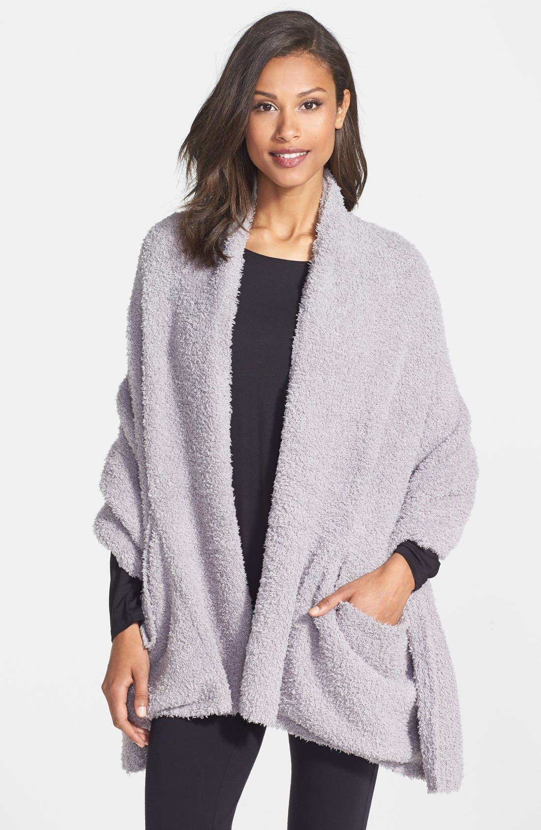Barefoot Dreams Cozychic Travel Shawl, Size One Size - Grey (Online Only)