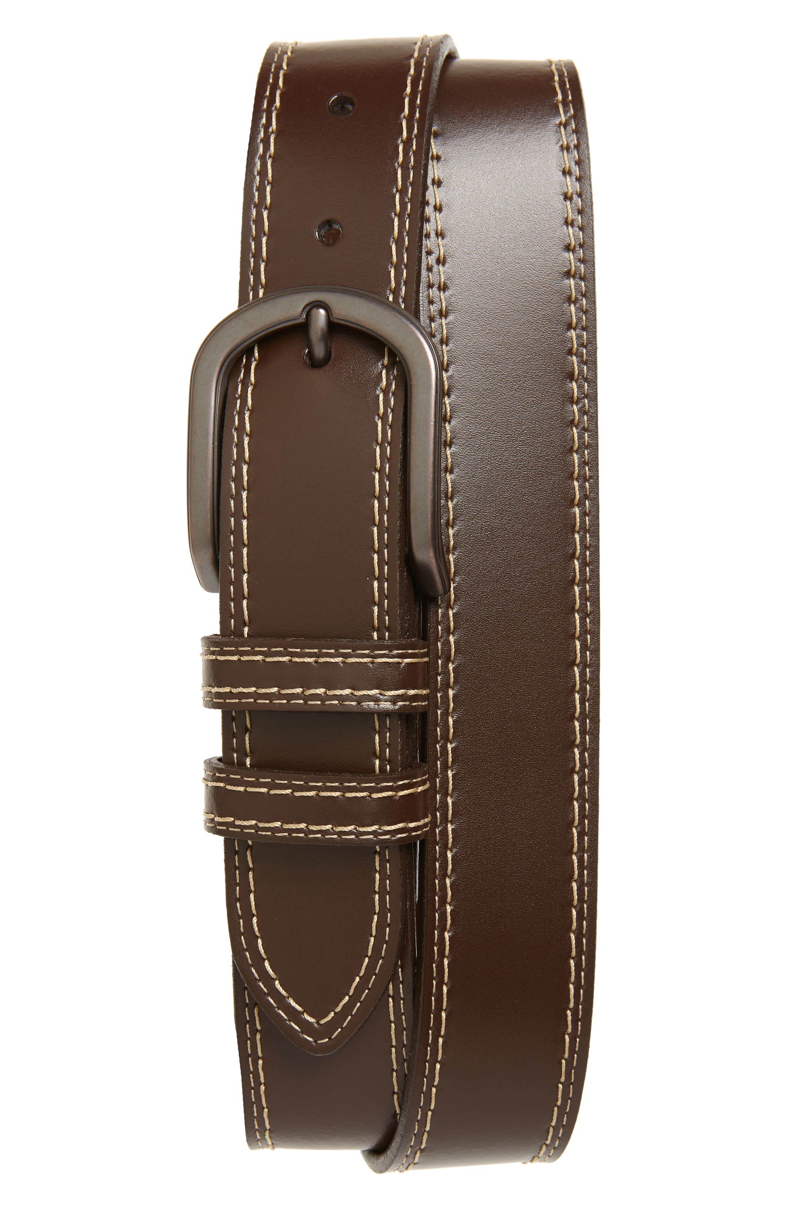 Torino Leather Belt, Brown