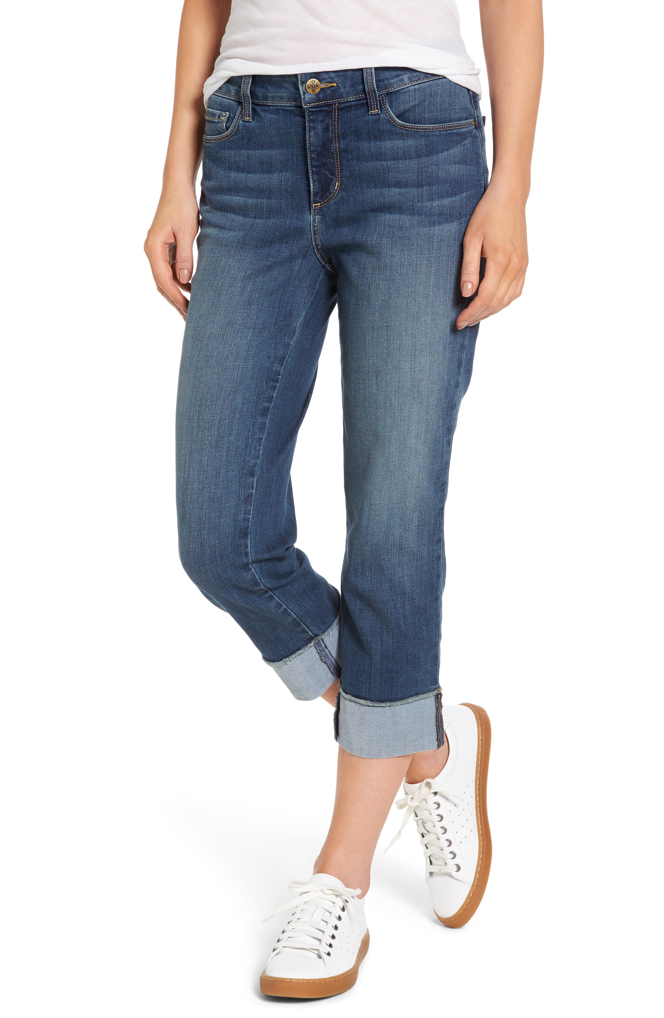 NYDJ Dayla Wide Cuff Stretch Capri Jeans (Zimbali) Nordstrom