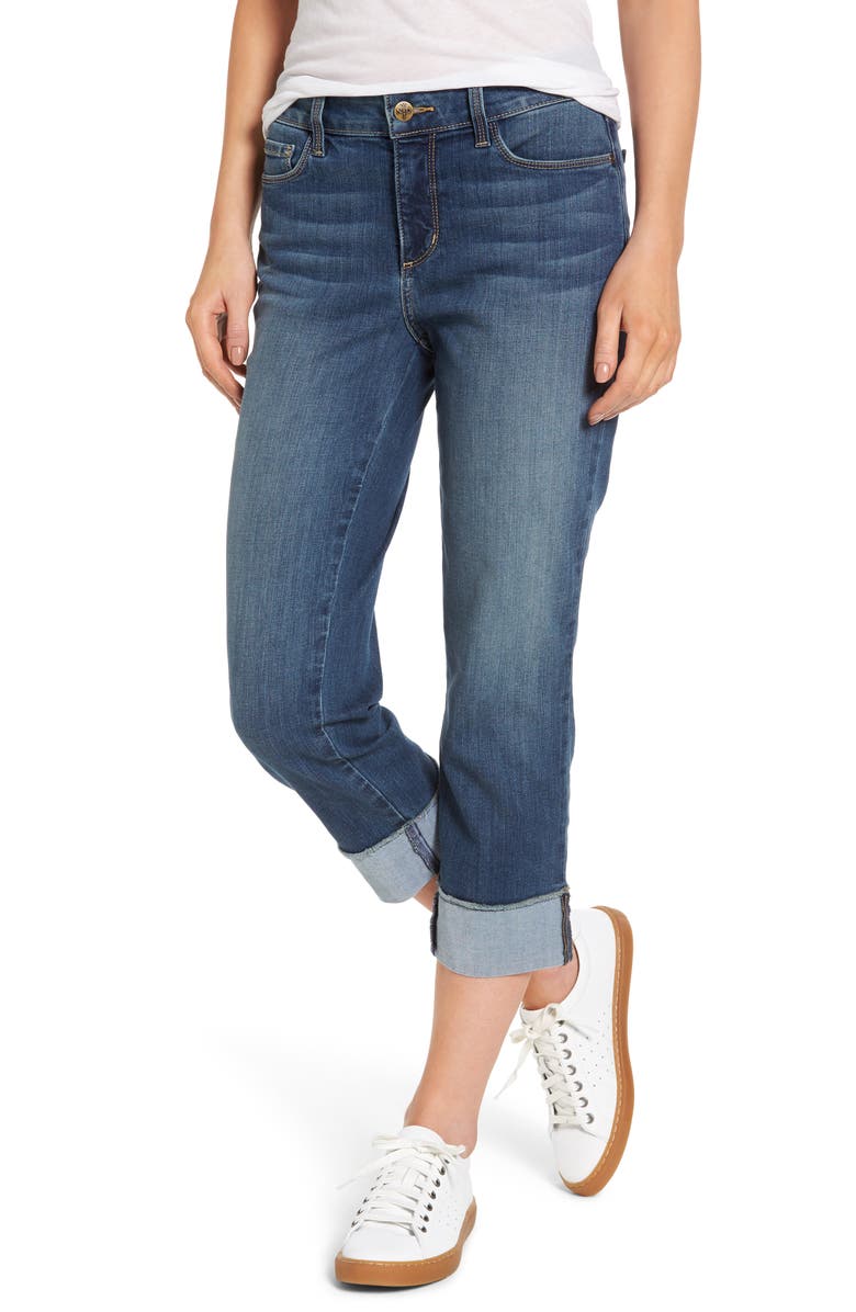 NYDJ Dayla Wide Cuff Stretch Capri Jeans (Zimbali) | Nordstrom