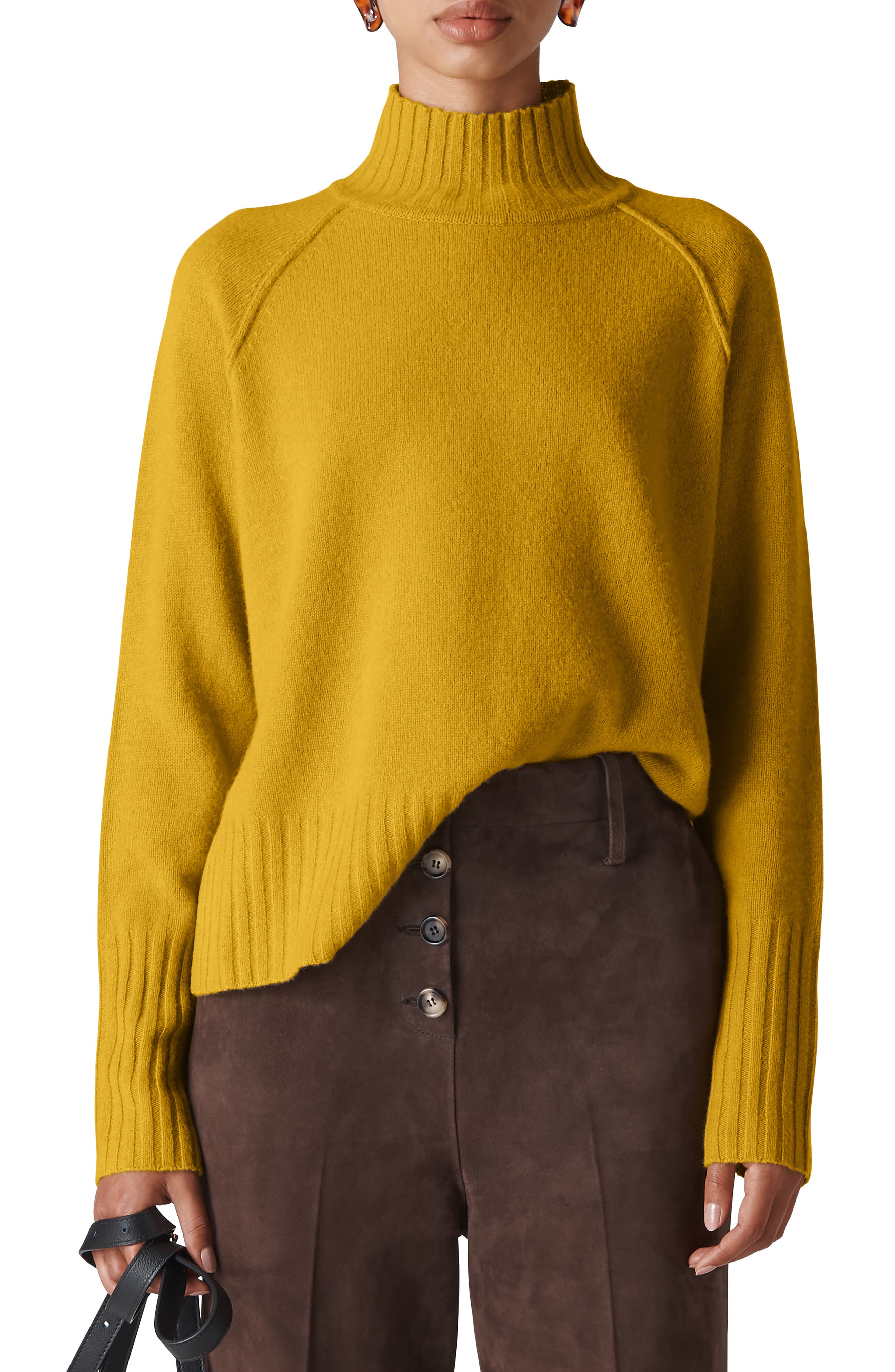 Whistles Funnel Neck Merino Wool Sweater