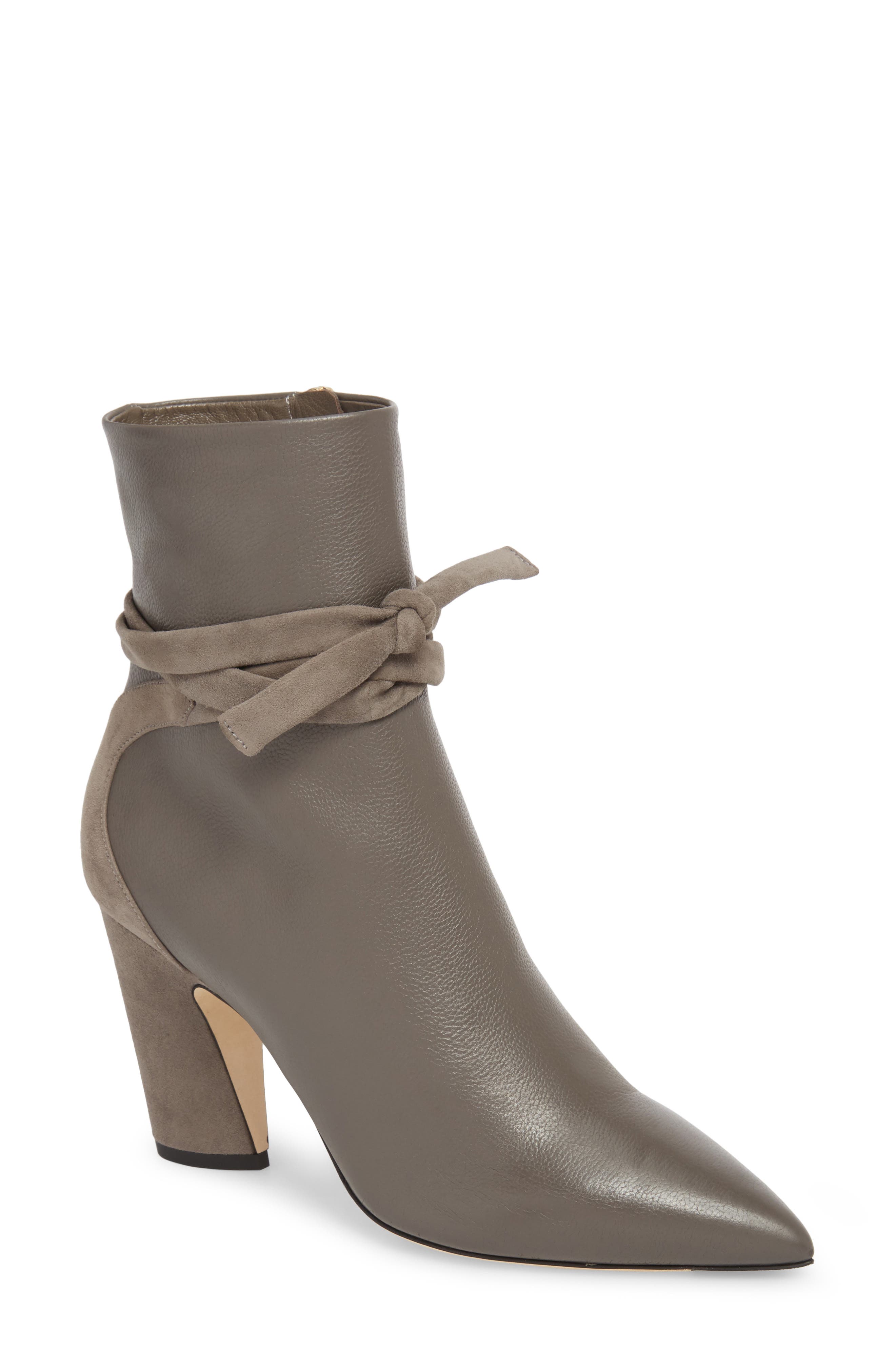 Jimmy Choo Henrietta Tie Bootie, Grey