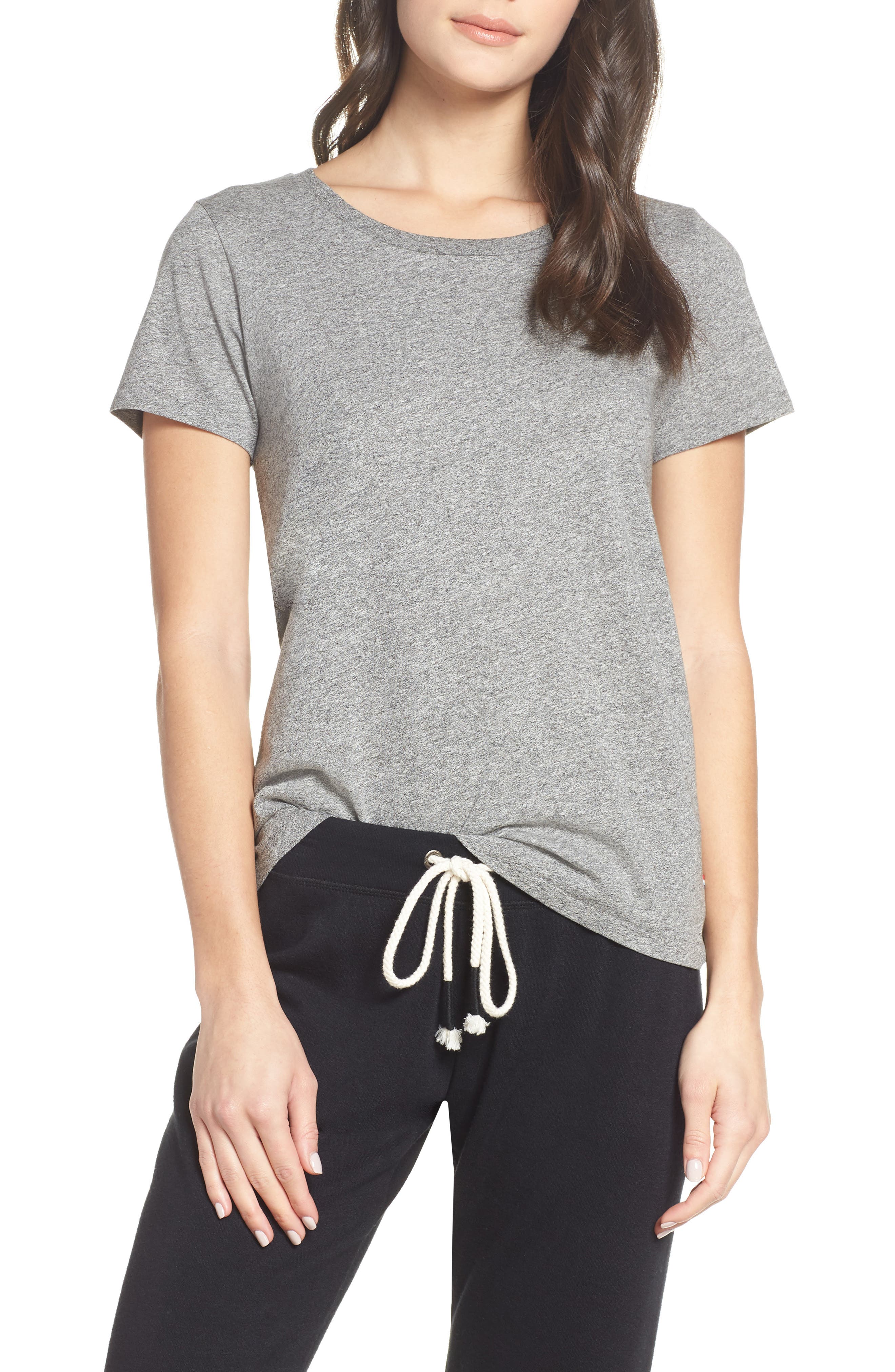 Sol Angeles Essential Crewneck Tee, Grey