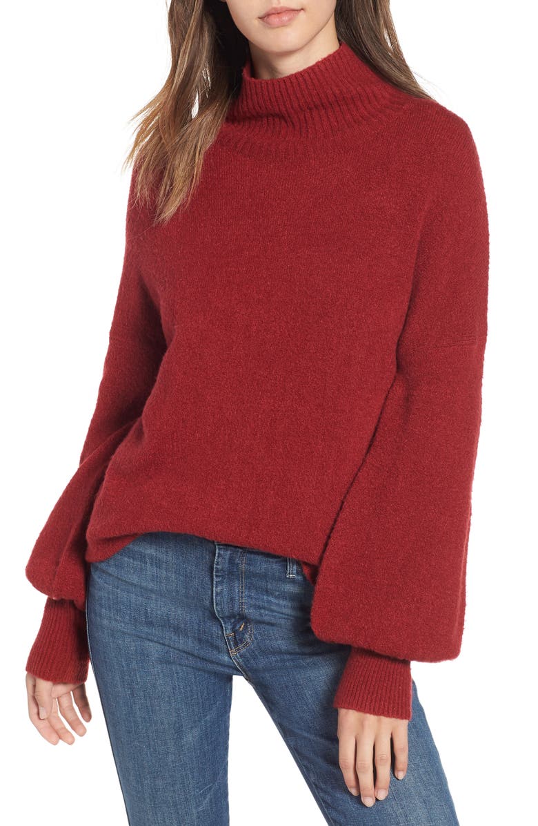 Orla Sweater, Main, color, DEEP FRAMBOISE