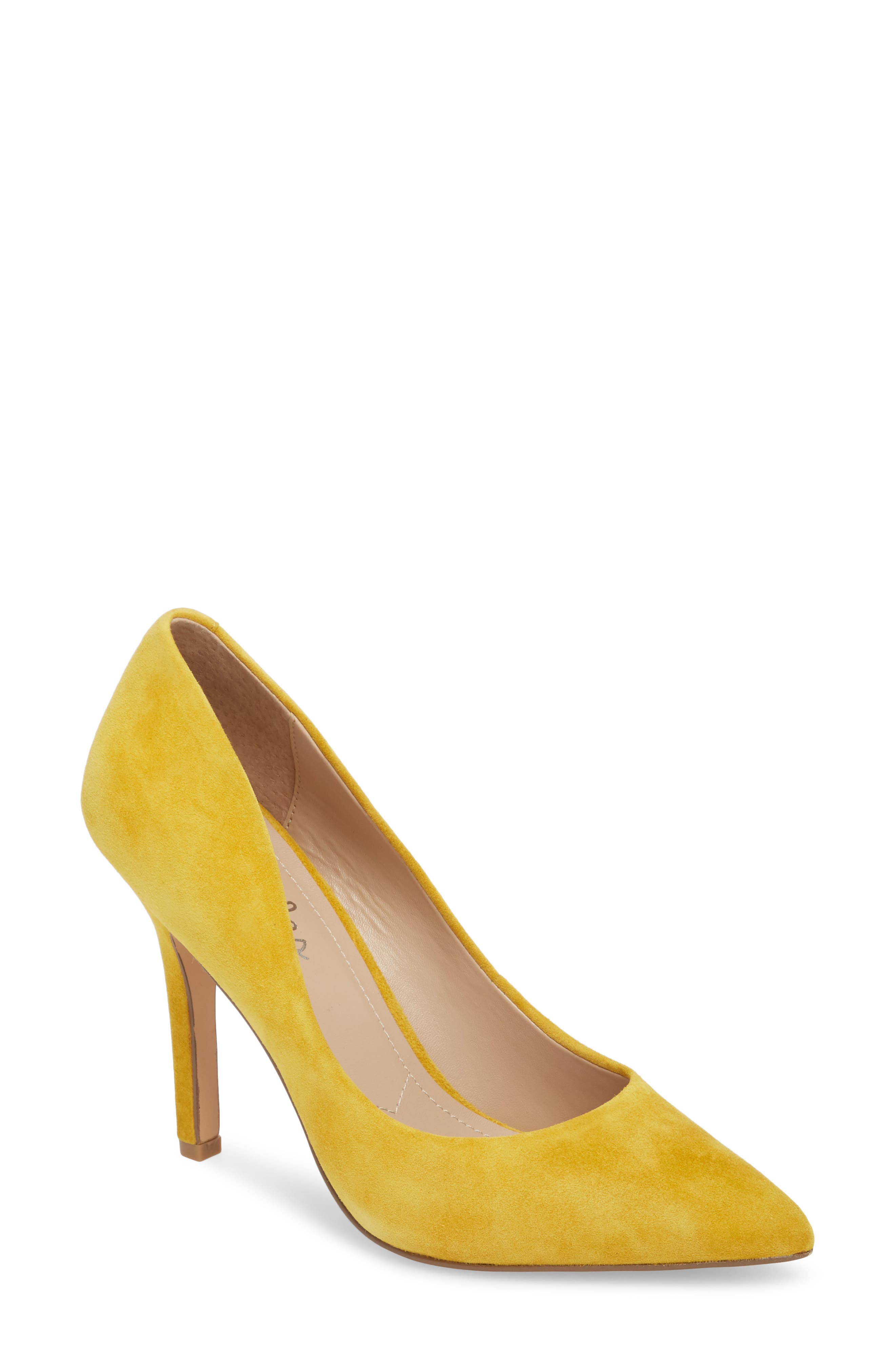 Charles By Charles David Maxx Pointy Toe Pump- Yellow