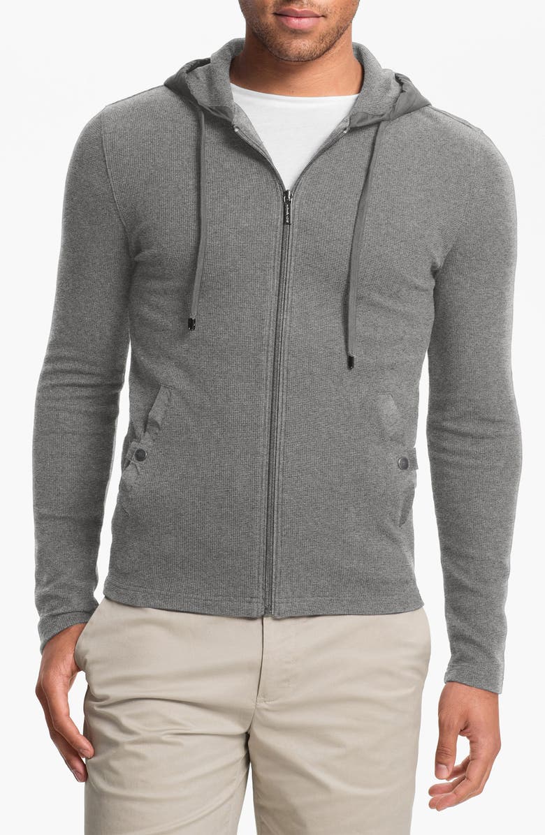 Michael Kors Waffle Knit Zip Hoodie Nordstrom