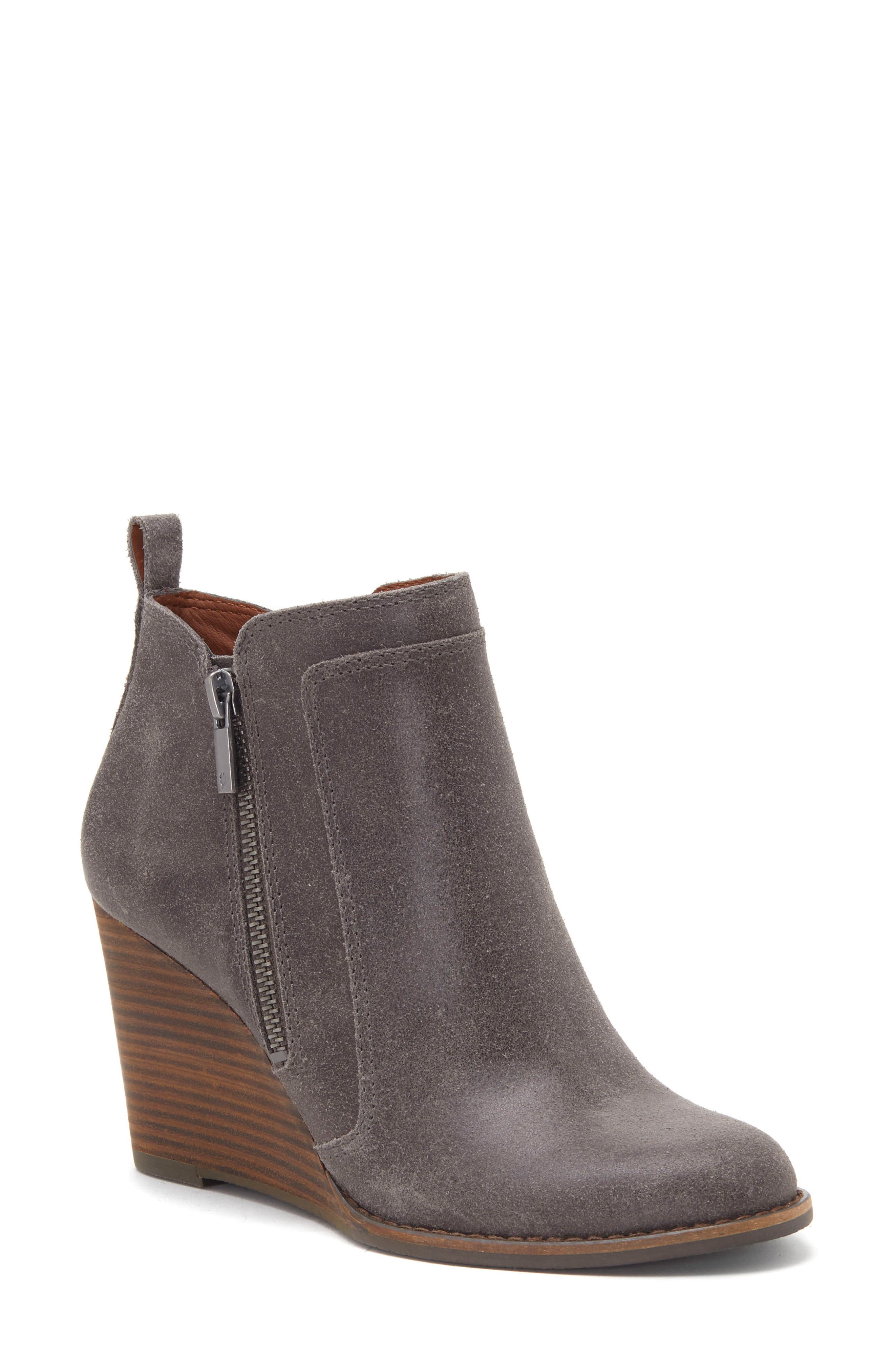 Lucky Brand Yahir Wedge Bootie, Grey