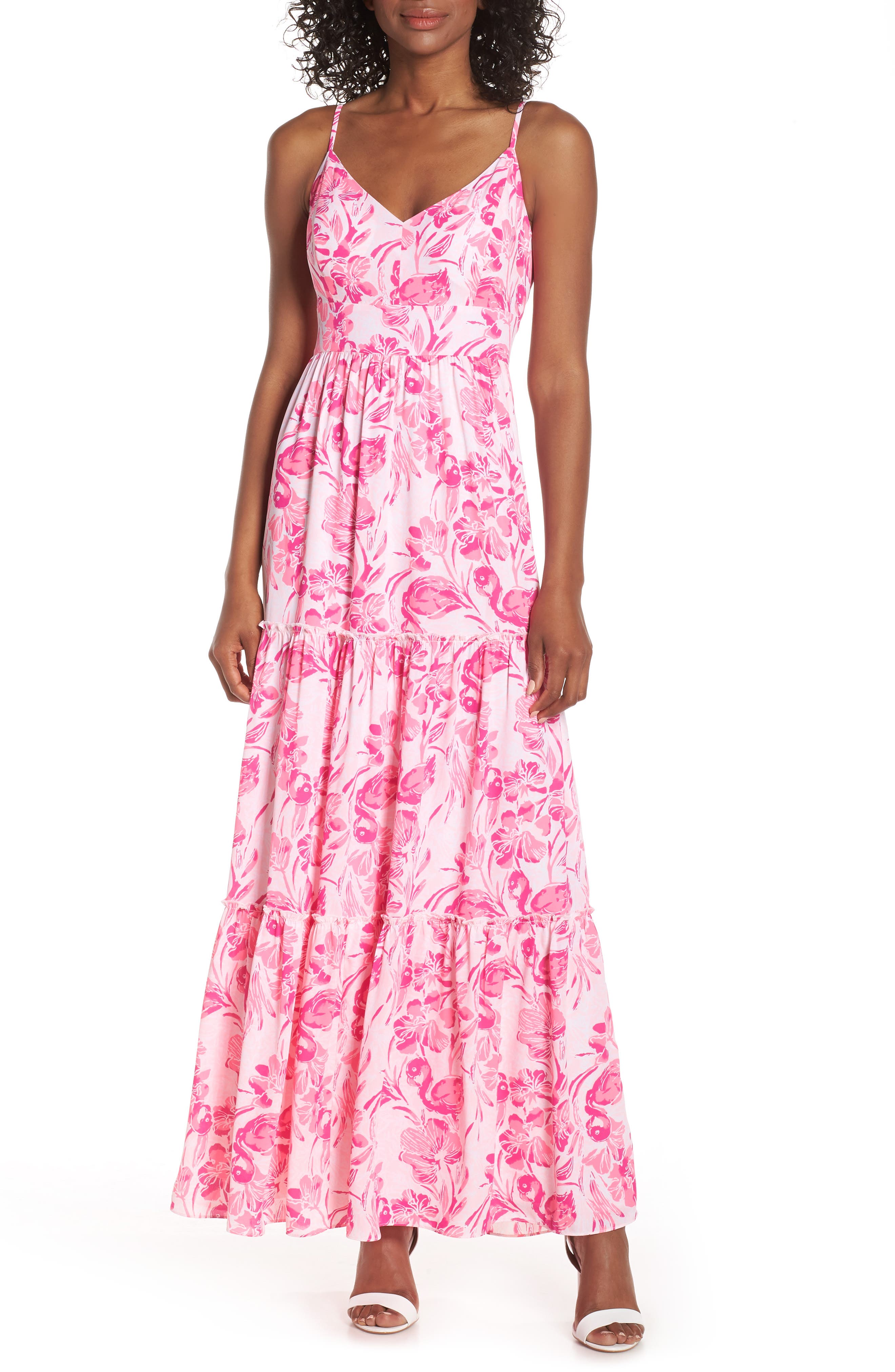 Lilly Pulitzer Melody Maxi Dress, Coral