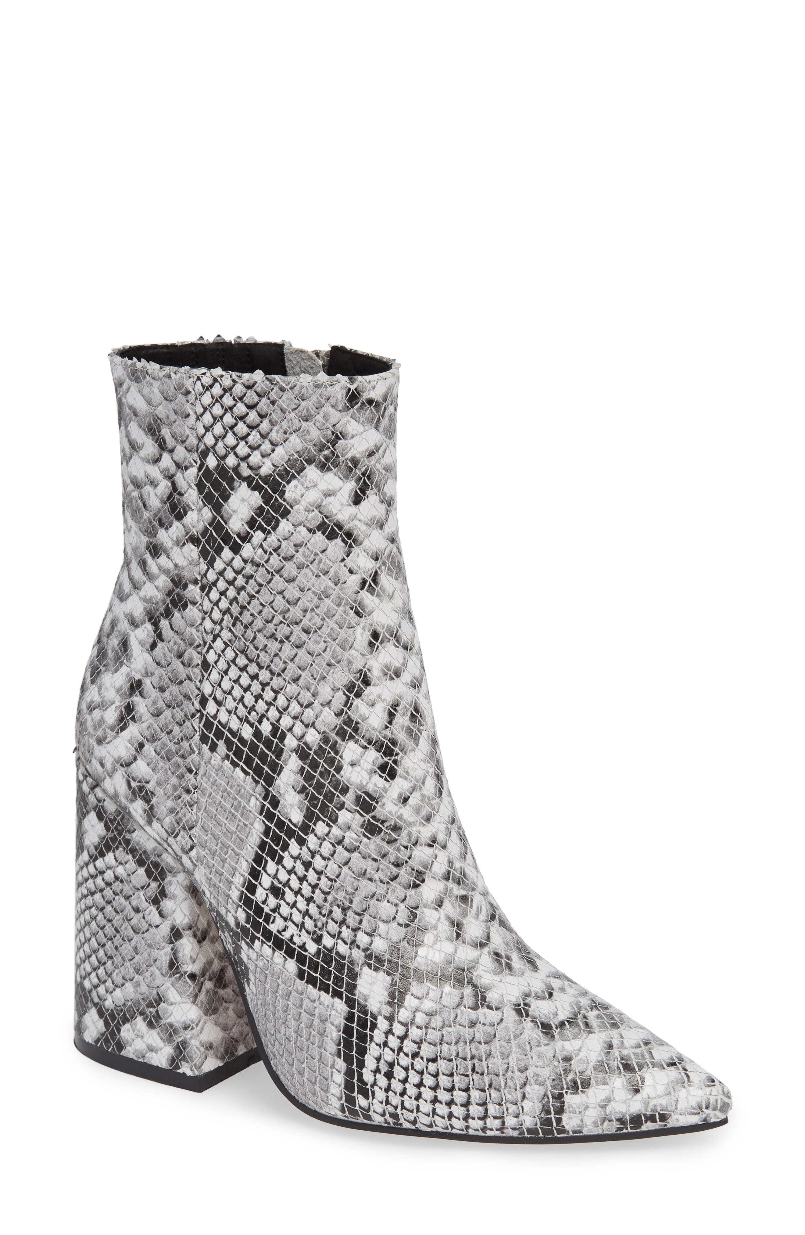 Ahara Bootie,                         Main,                         color, SNAKE PRINT LEATHER