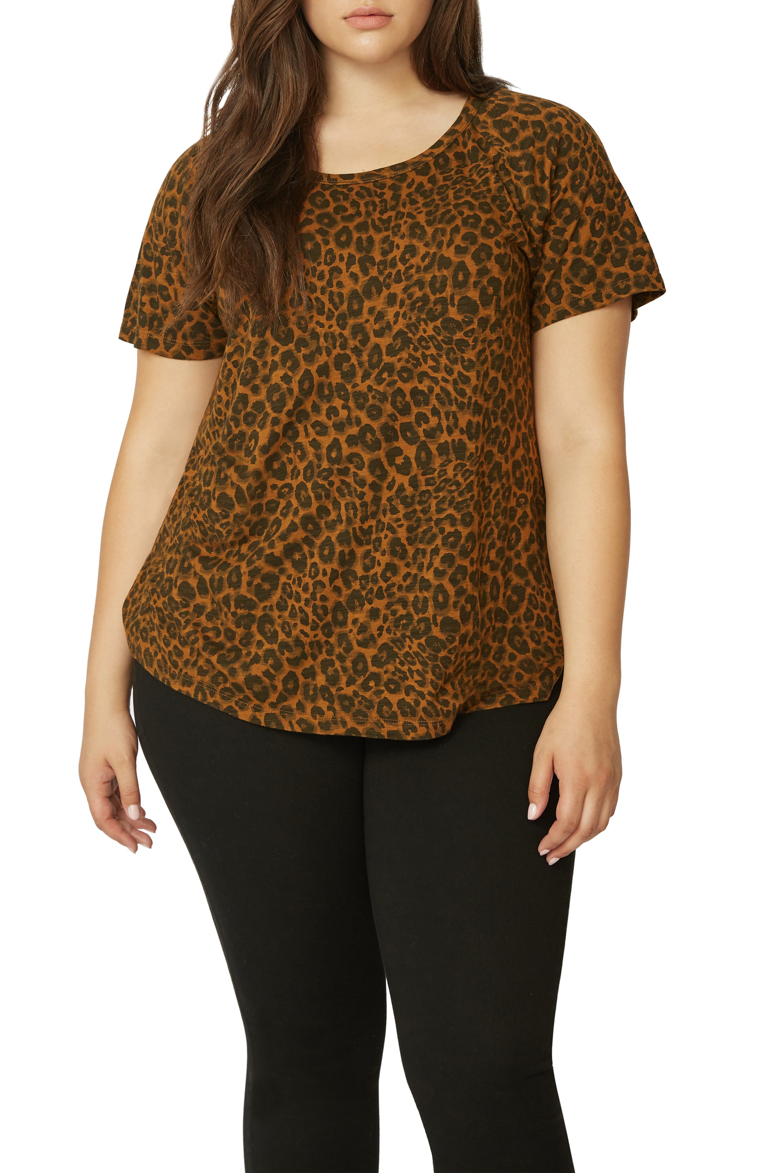 Plus Size Sanctuary Beacon Leopard Tee
