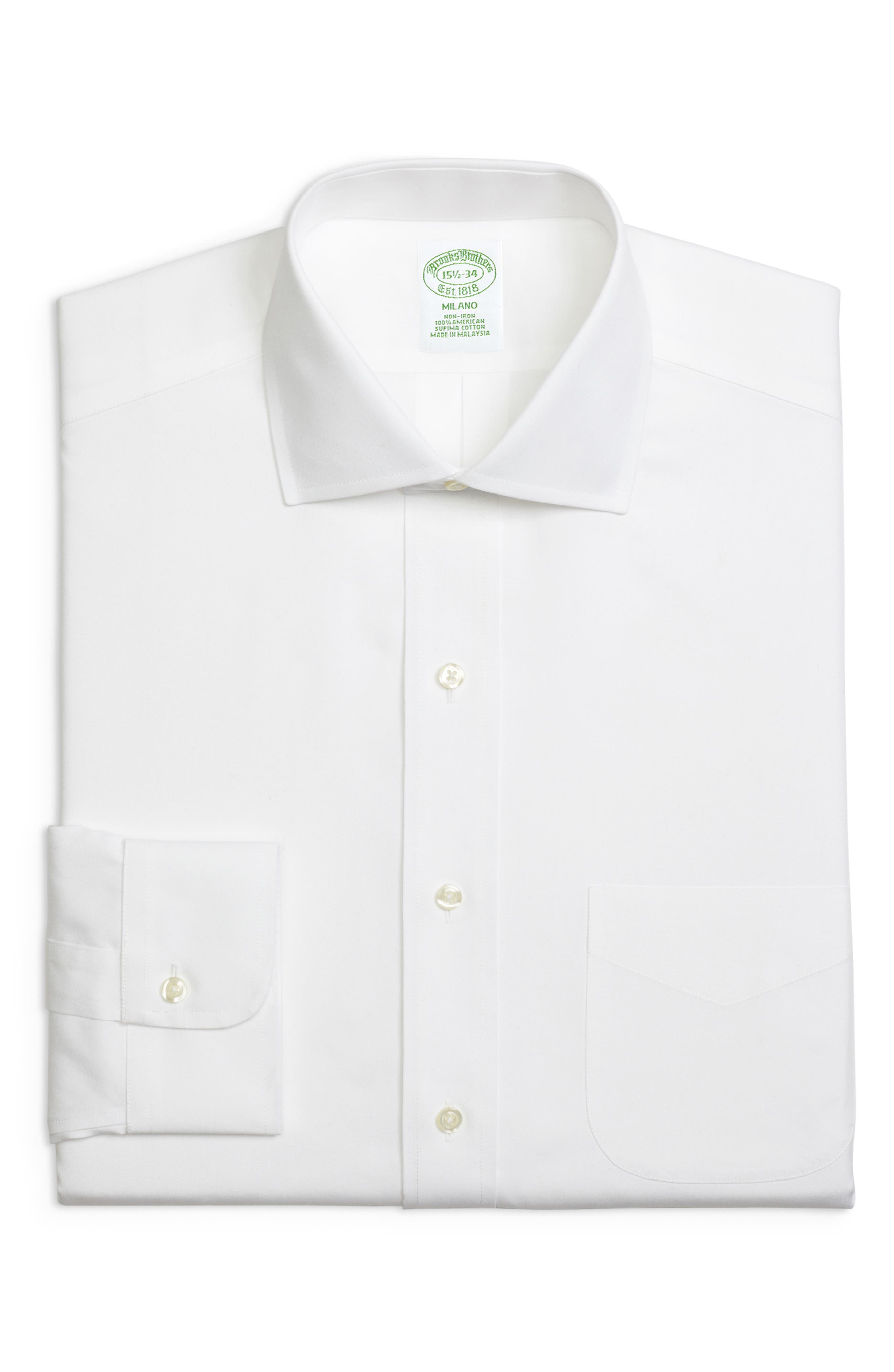 Brooks Brothers Trim Fit Solid Dress Shirt (3 For $207)