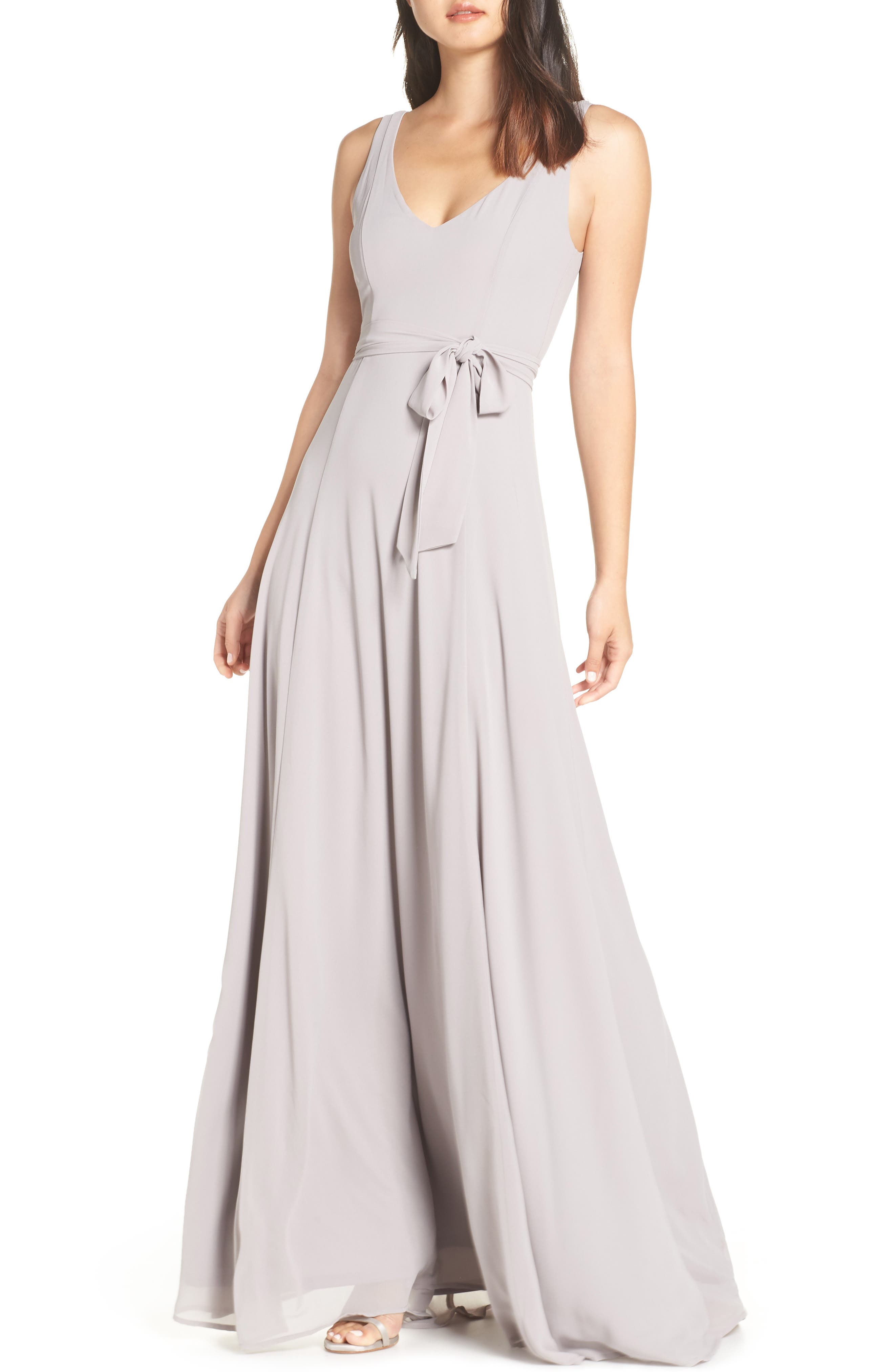 Show Me Your Mumu Jen Maxi Gown, Grey
