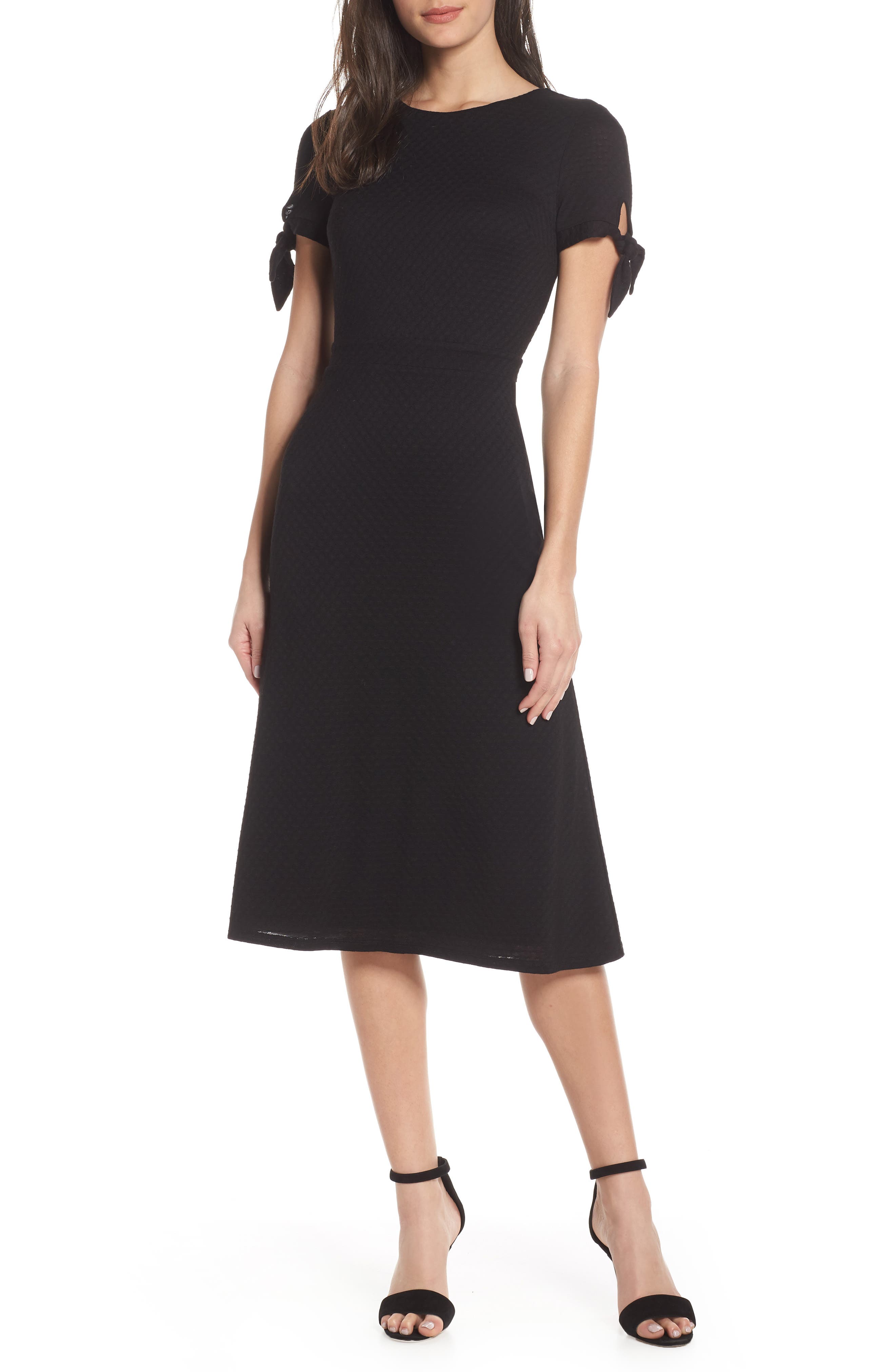 Ali & Jay Bunker Hill Textured Midi Dress, Black