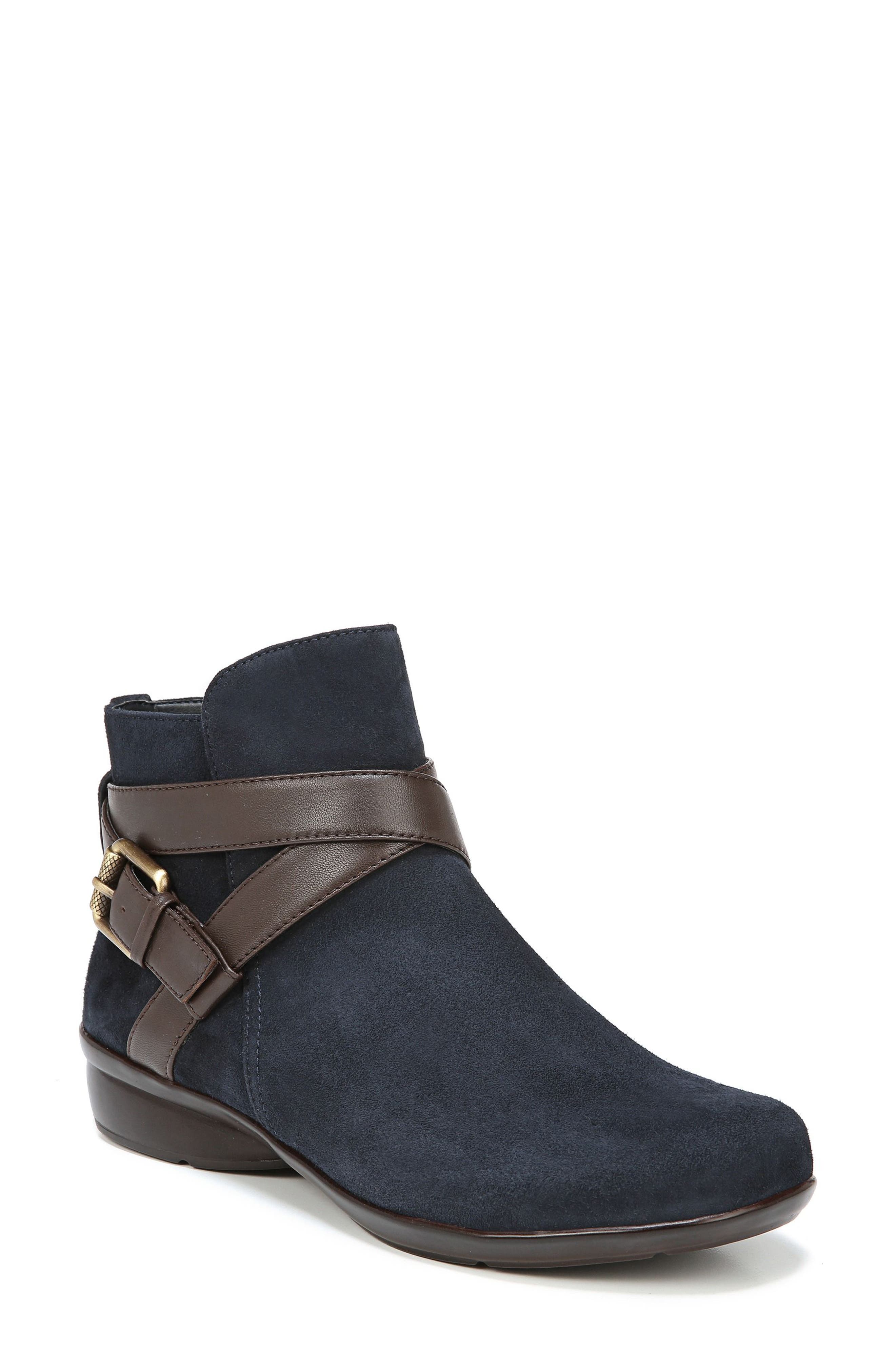 Naturalizer Cassandra Buckle Strap Bootie- Blue