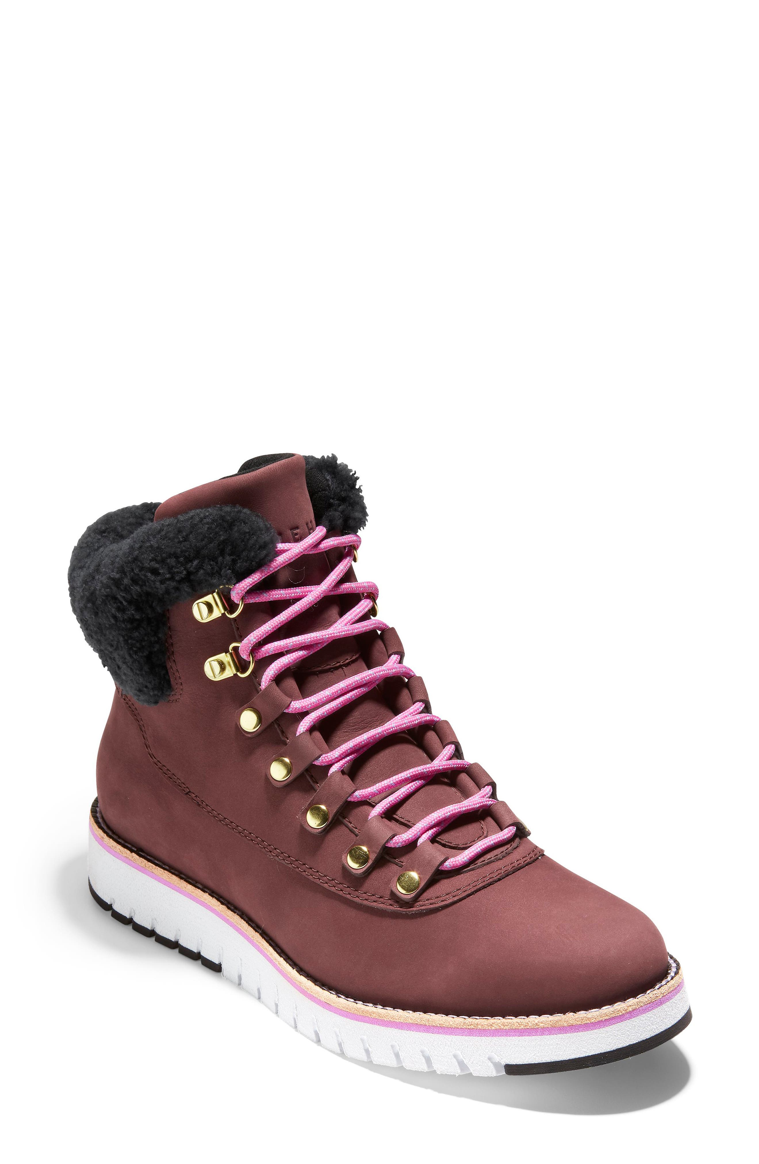 Cole Haan Grandexplore Genuine Shearling Cuff Waterproof Hiker Boot