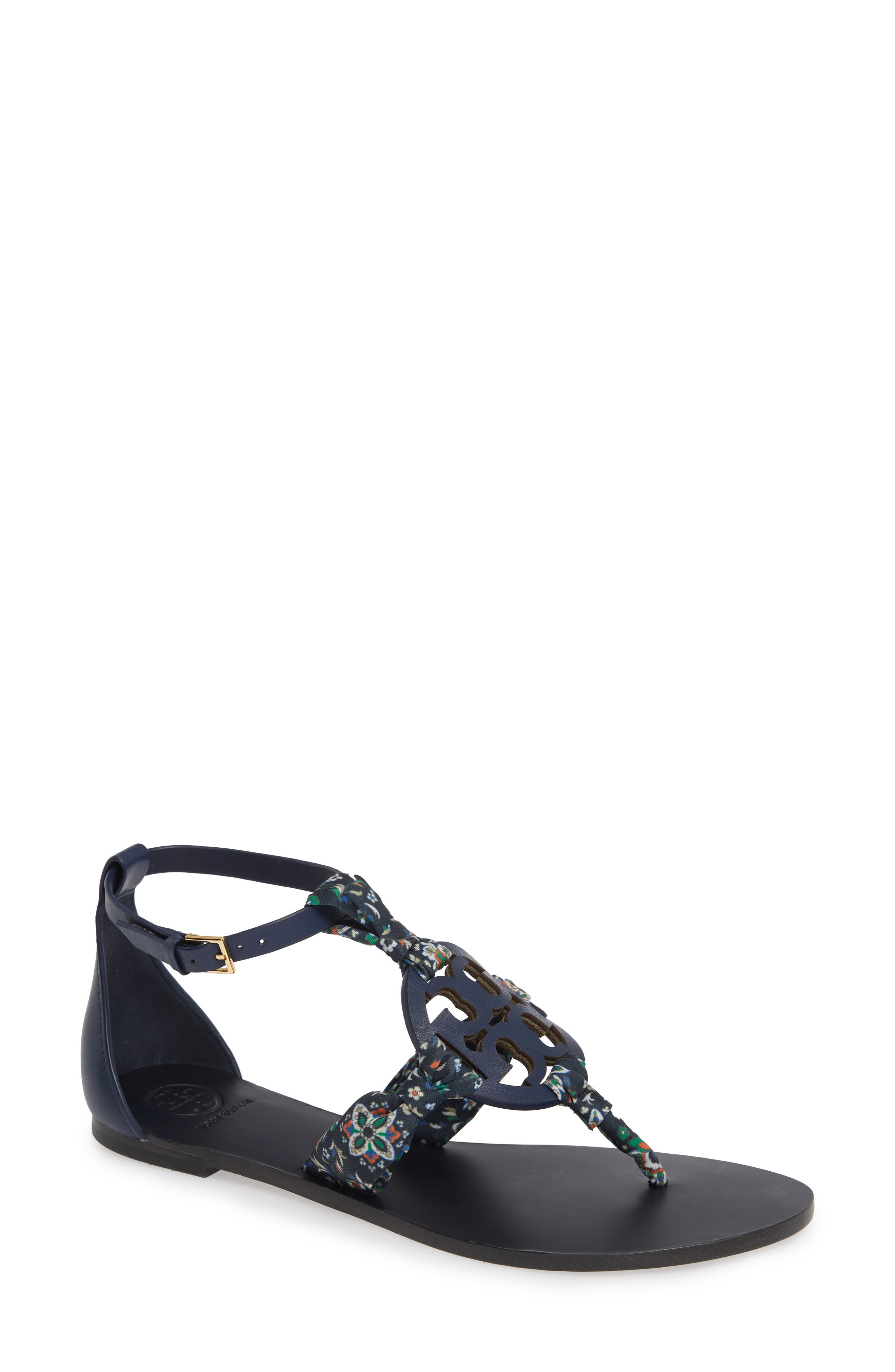 Tory Burch Miller Scarf Sandal, Blue
