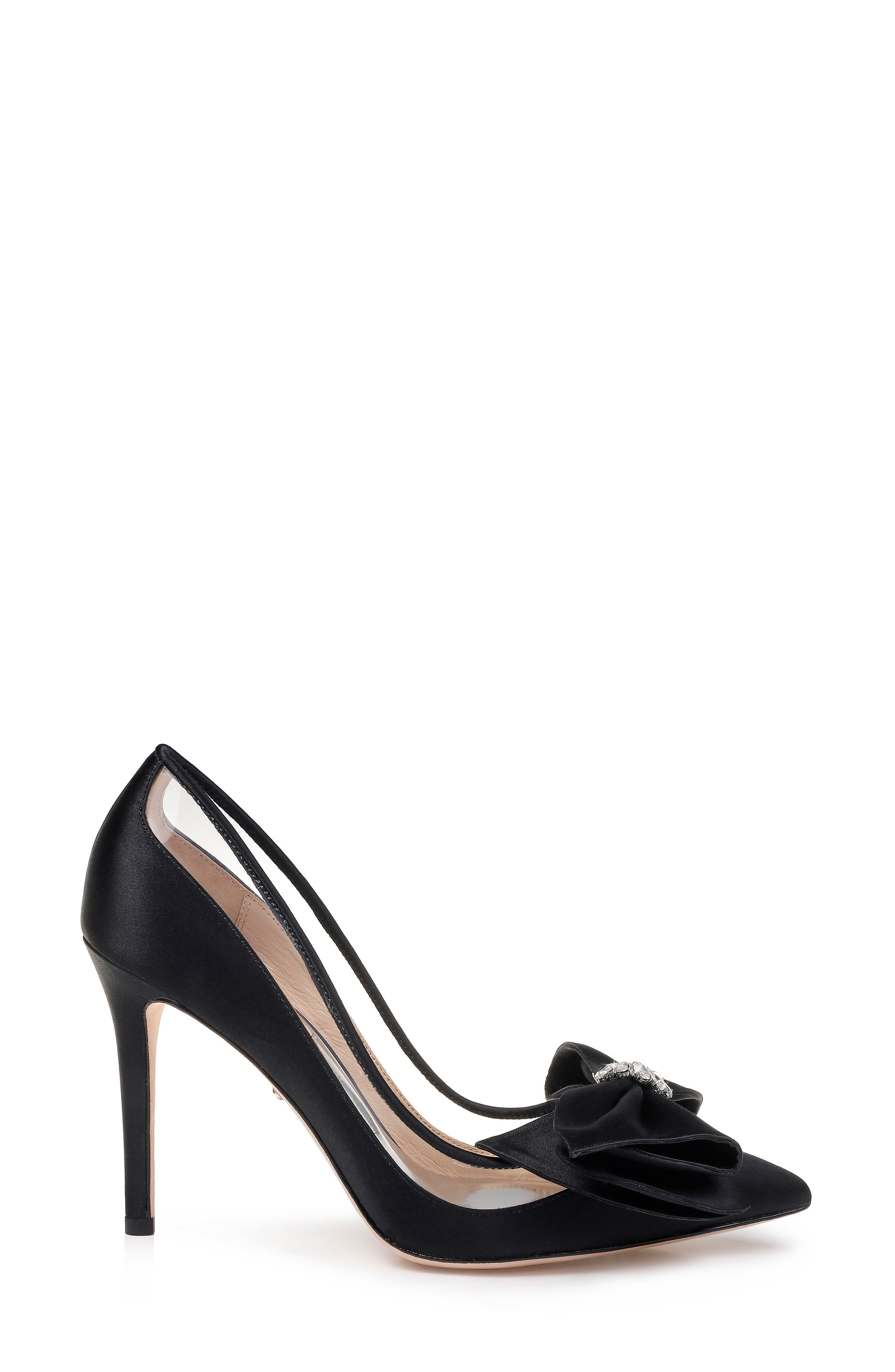 badgley mischka frances bow pump