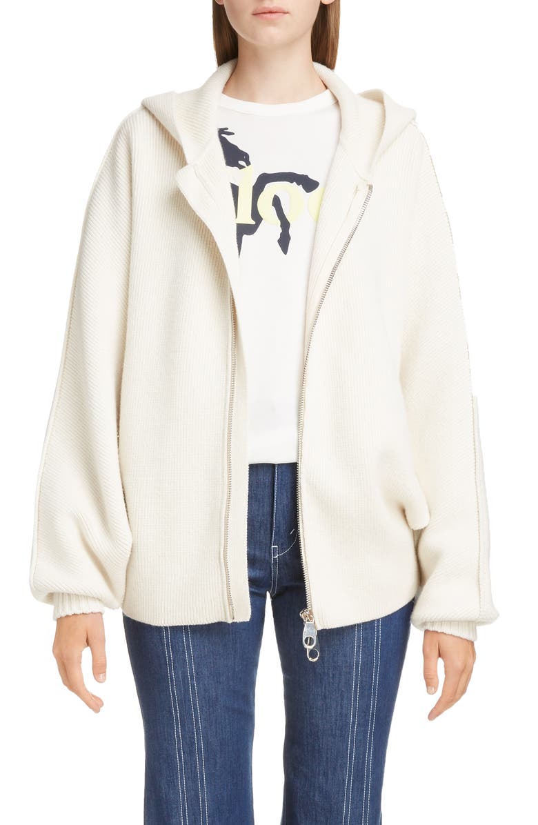 Wool blend hoodie Clearance