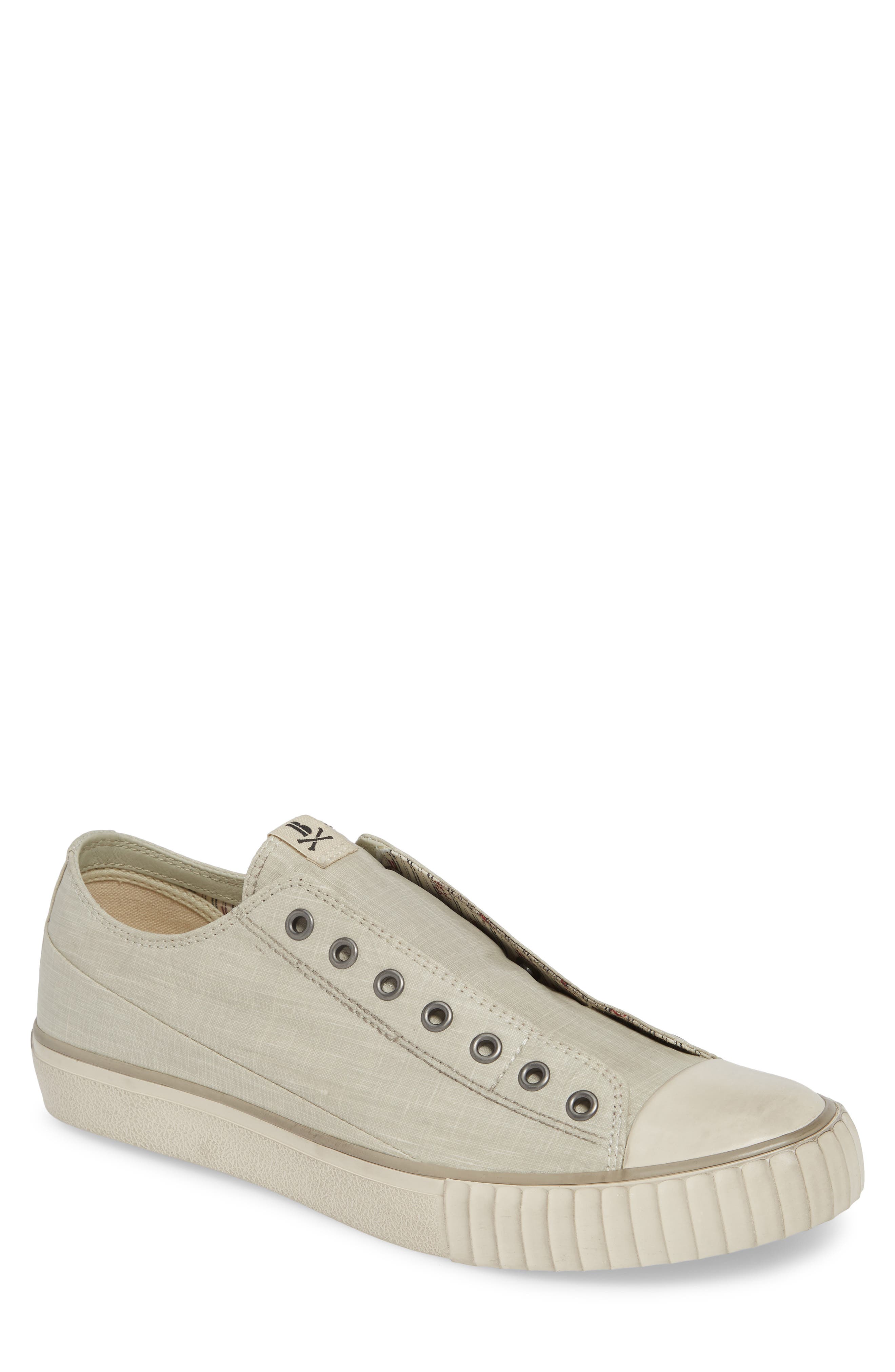 Bootleg By John Varvatos Linen Laceless Sneaker- White