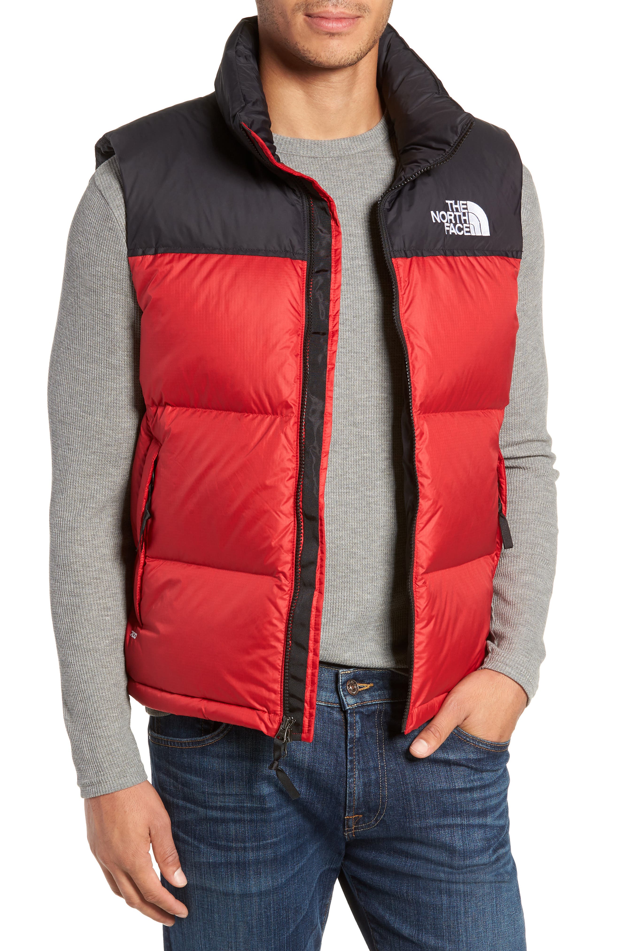 The North Face Nuptse 1996 Packable Quilted Down Vest, Red