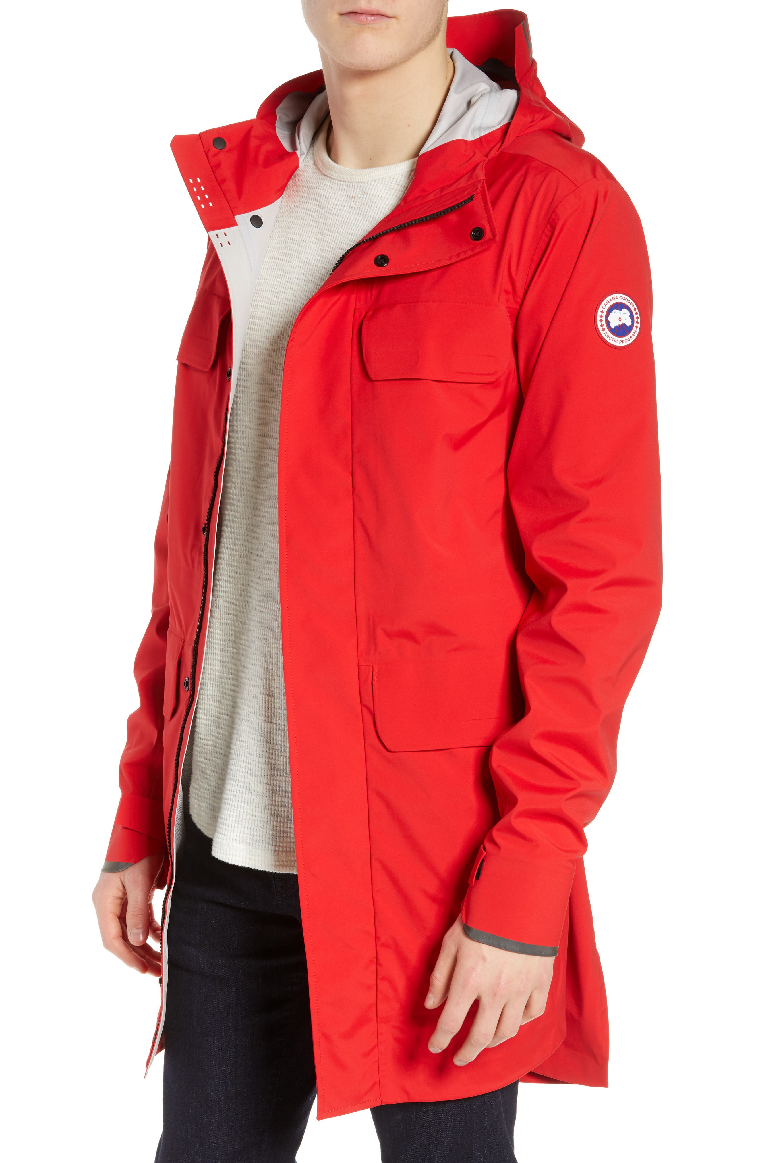 Canada Goose Seawolf Regular Fit Packable Waterproof Jacket, Red