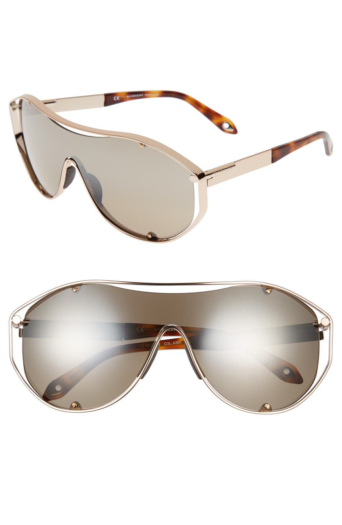 givenchy 99mm shield sunglasses