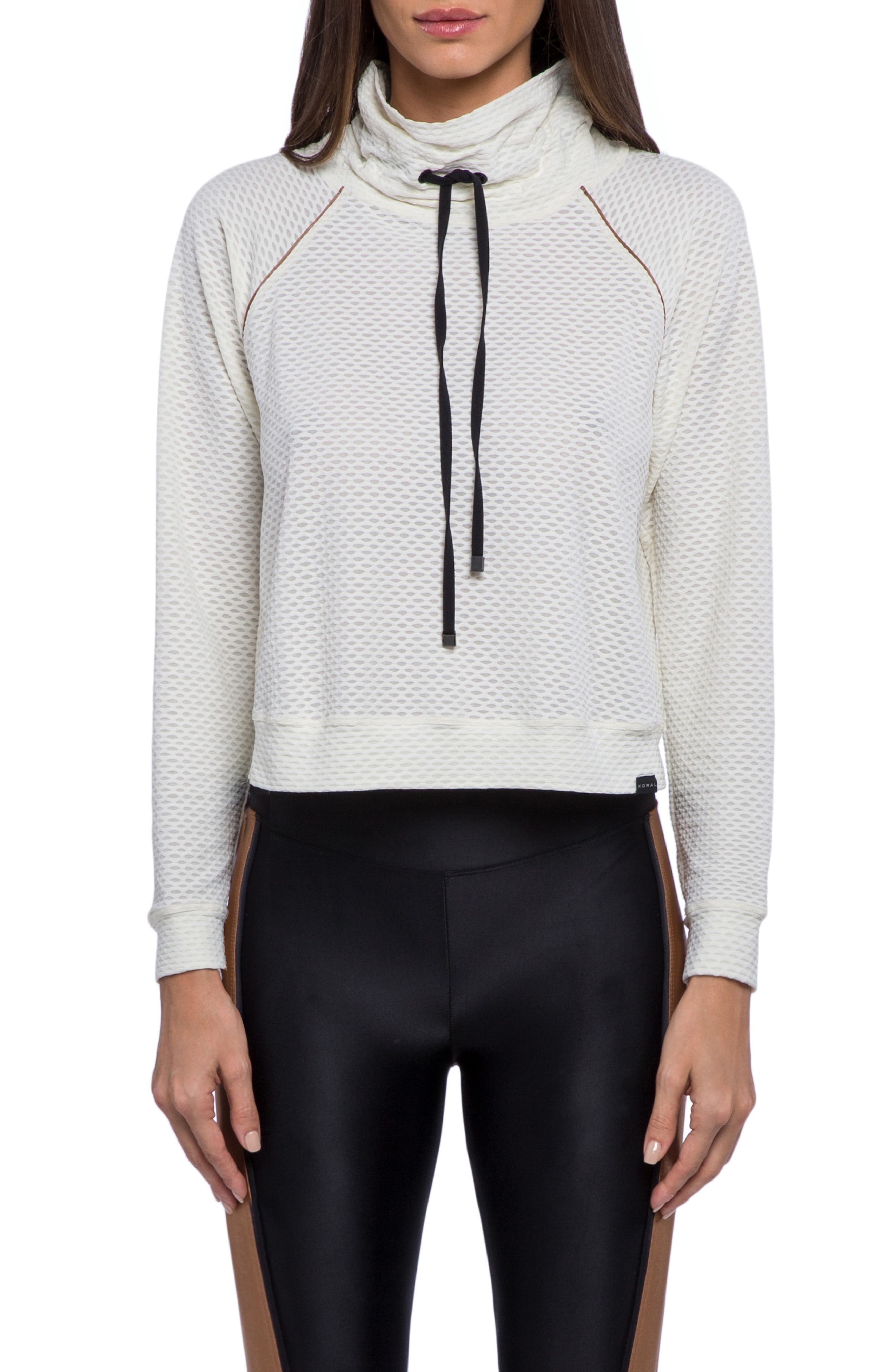 Koral Pump Netz Cowlneck Top