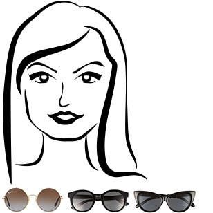 sunglasses for long face shape female