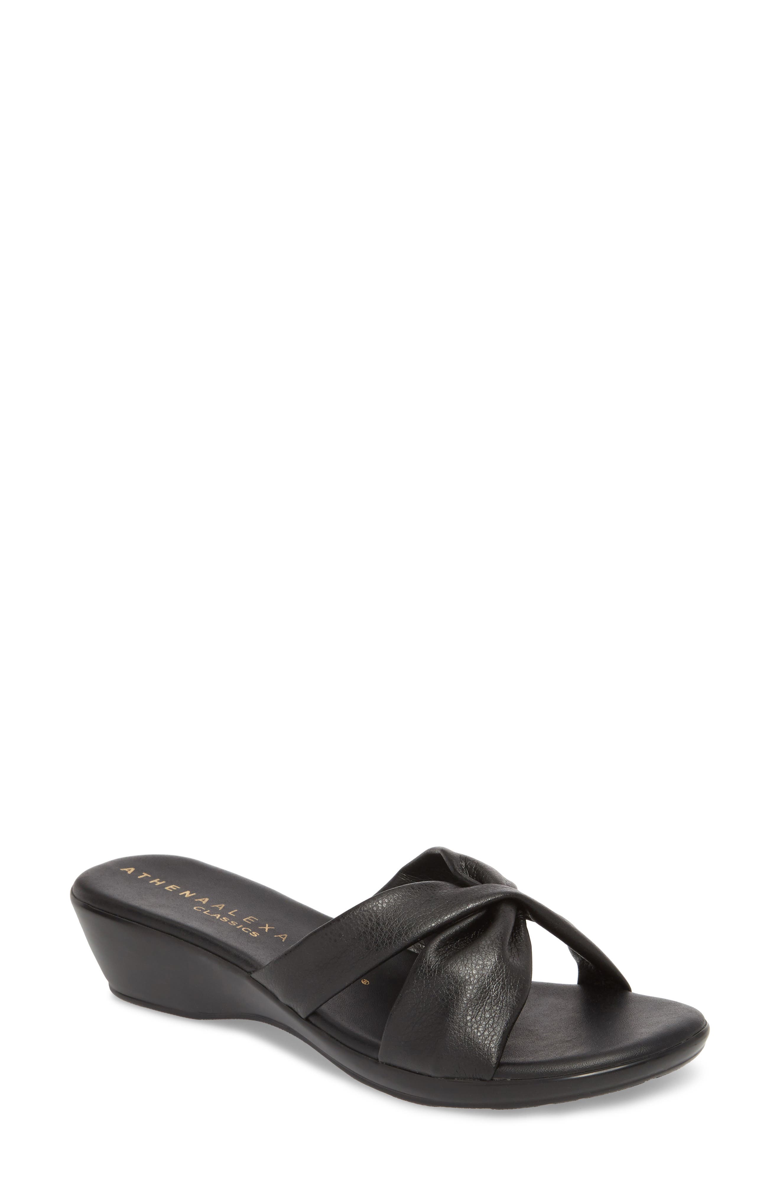 Athena Alexander Scene Slide Sandal- Black