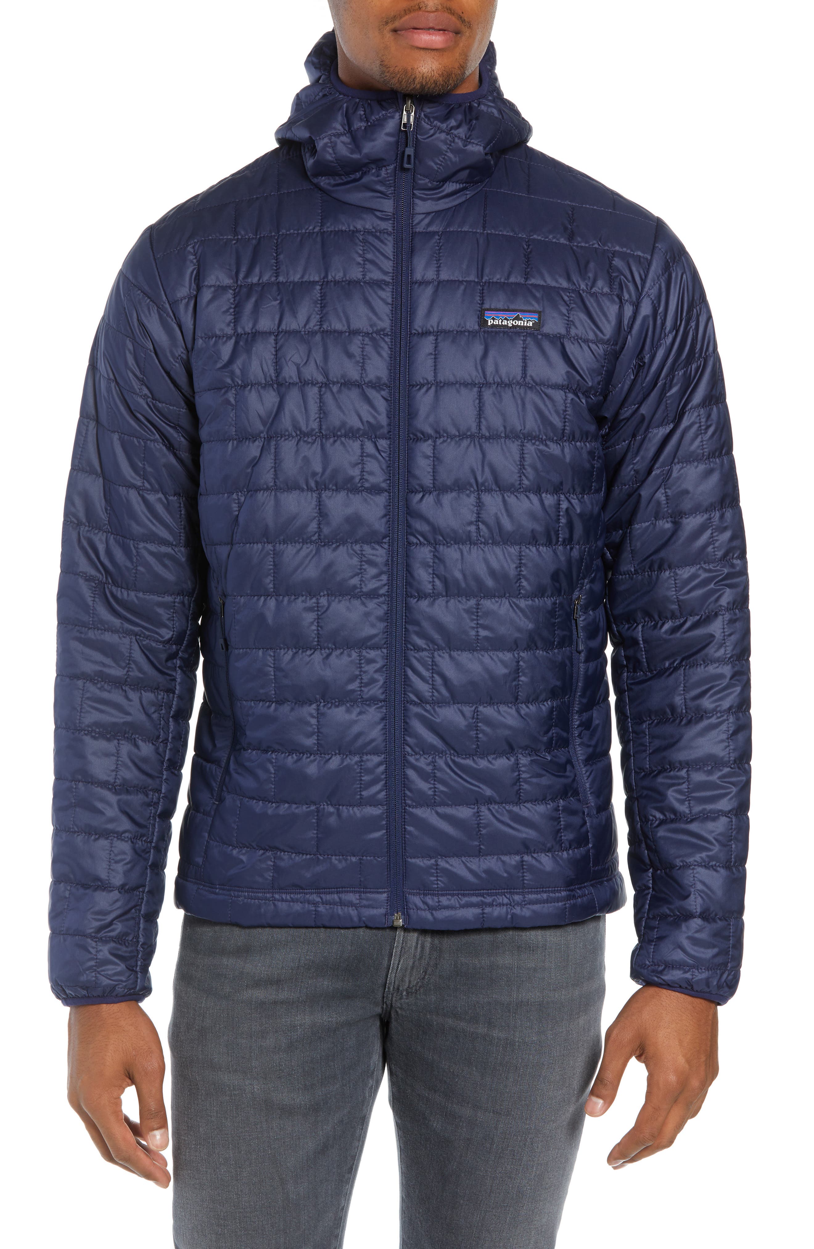 Patagonia Nano Puff Hooded Jacket, Blue