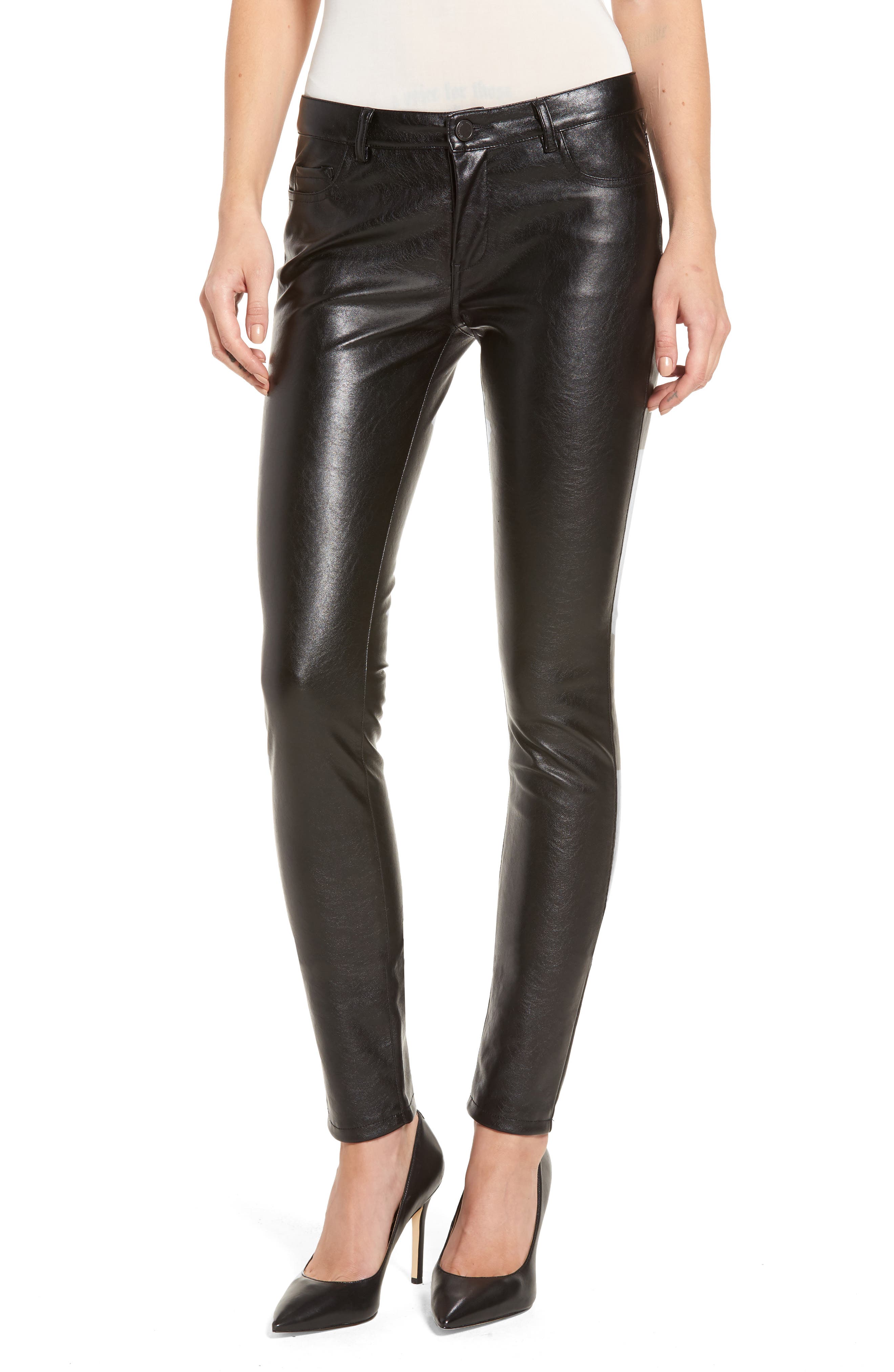 BLANKNYC Skinny Classique Faux Leather Jeans Nordstrom