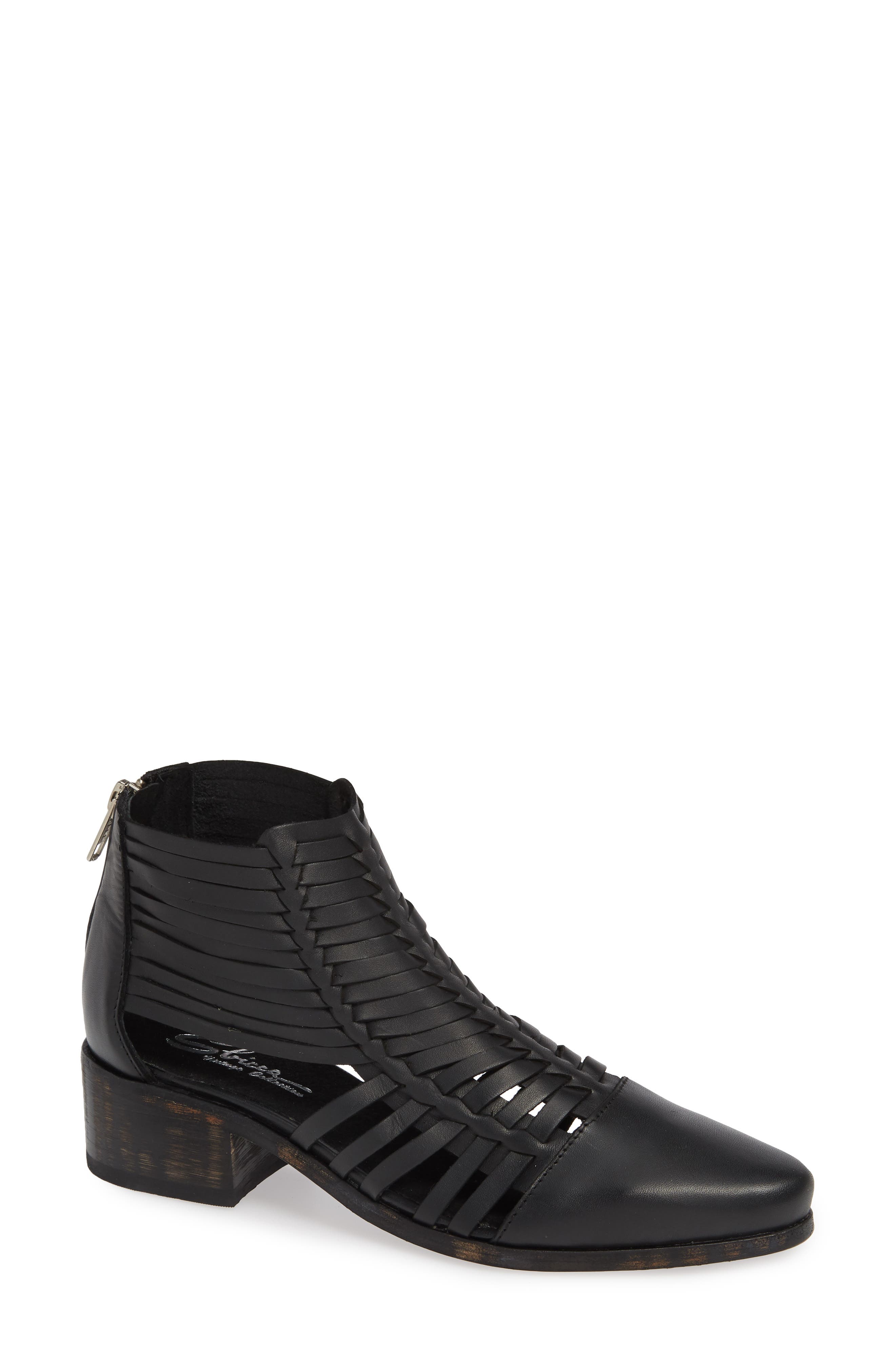 Sbicca Rosabell Woven Bootie, Black