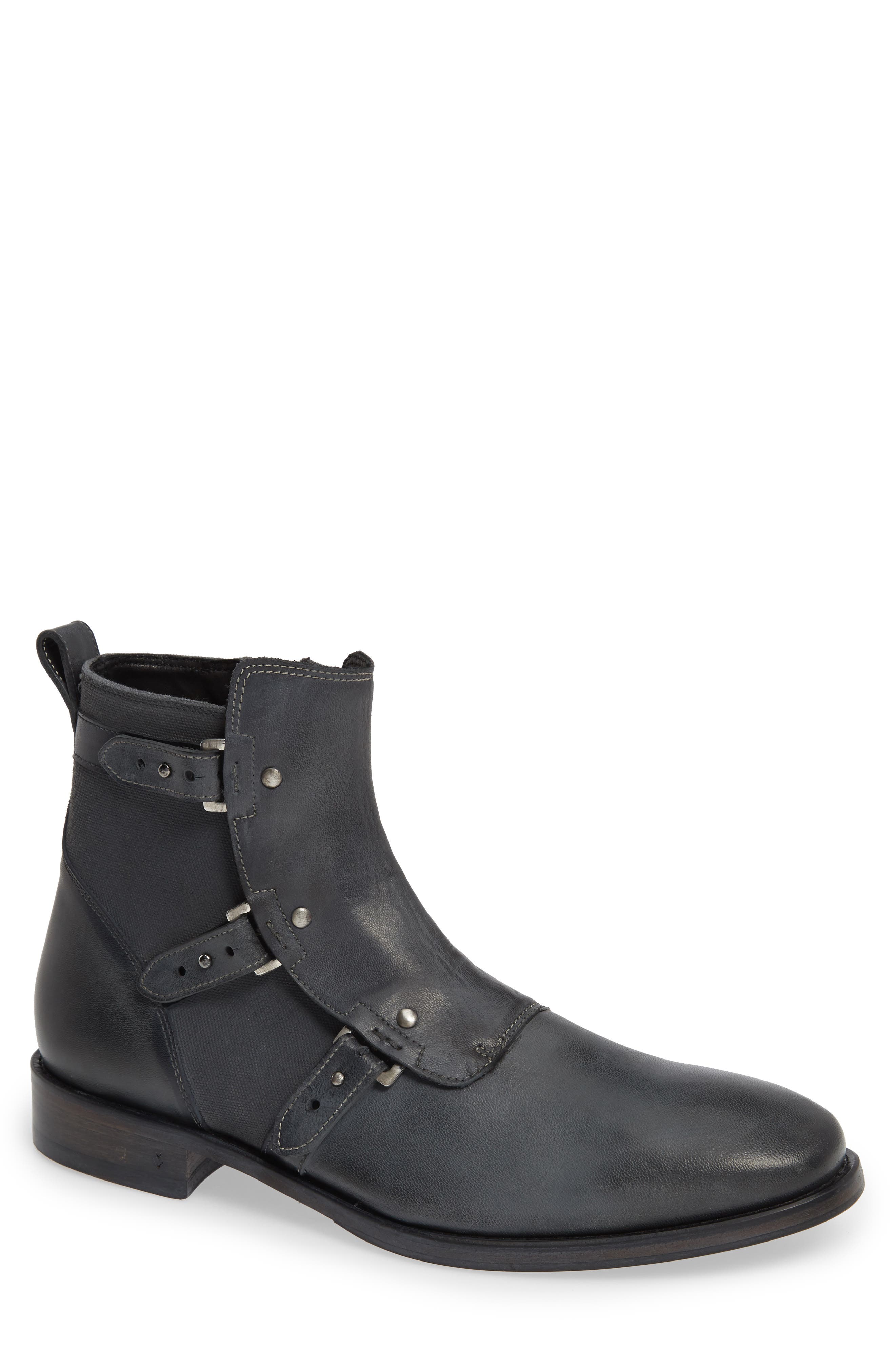 John Varvatos Collection Fleetwood Zip Boot- Black
