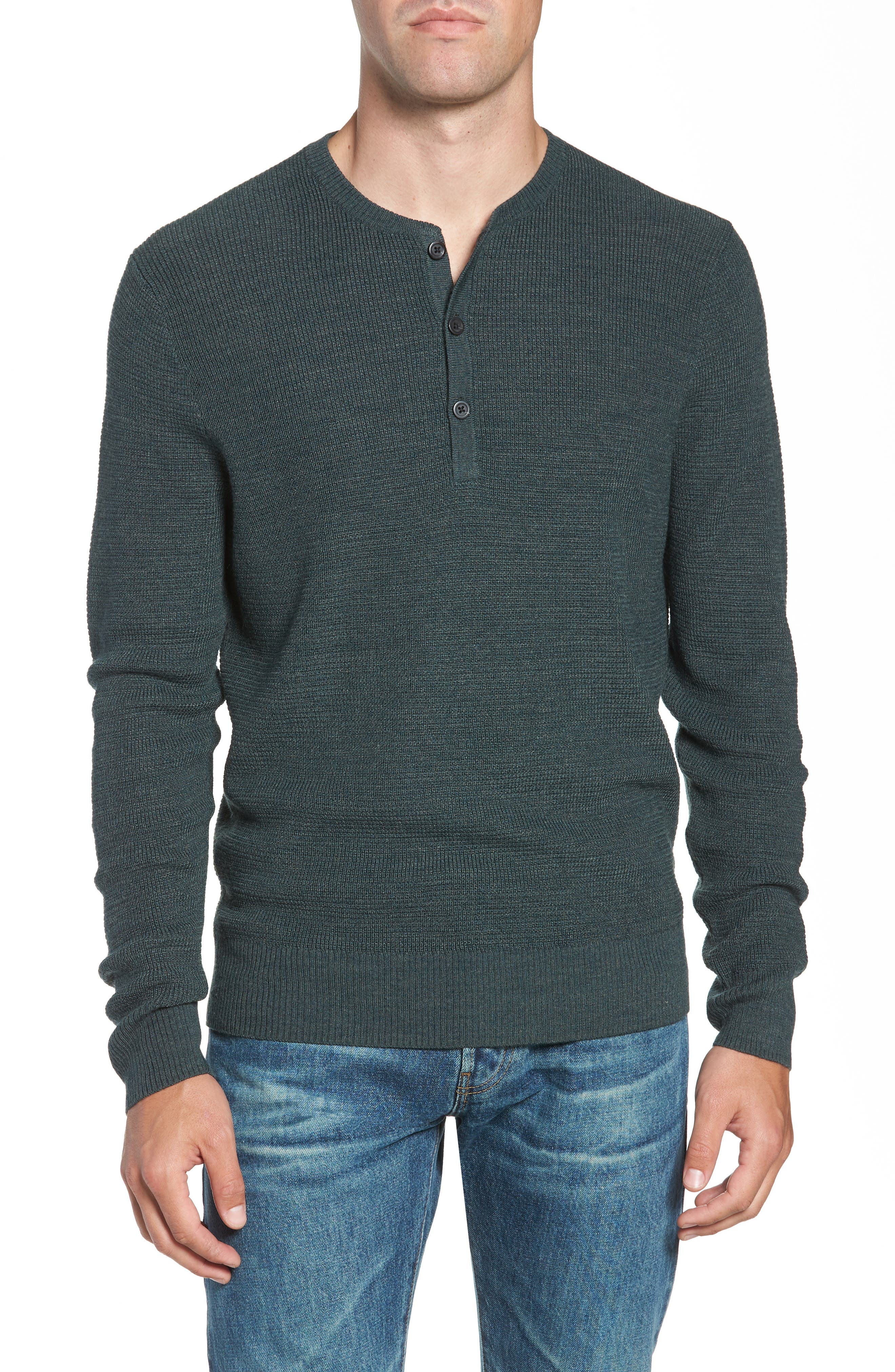 Nordstrom Shop Merino Wool Blend Thermal Henley