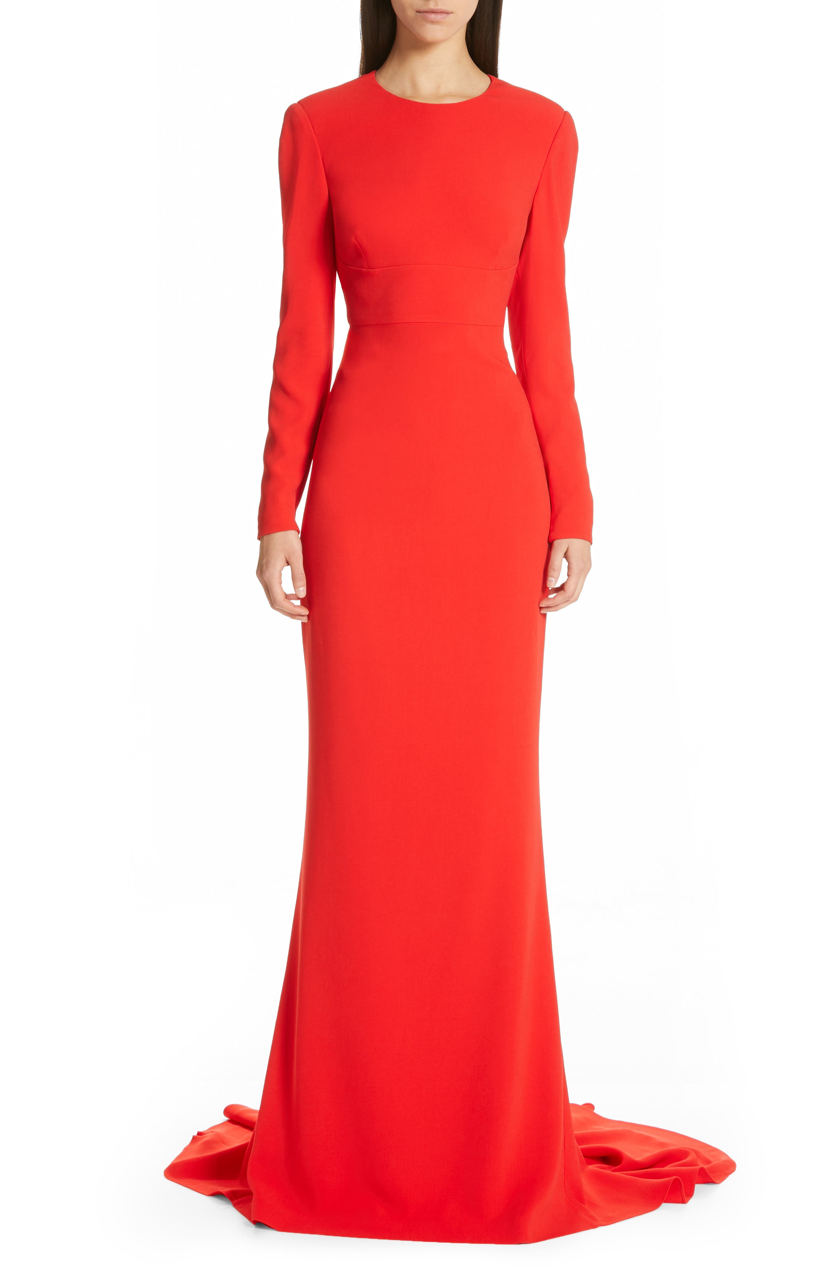 Stella Mccartney Ruby Cutout Sheath Gown, US / 50 IT - Red