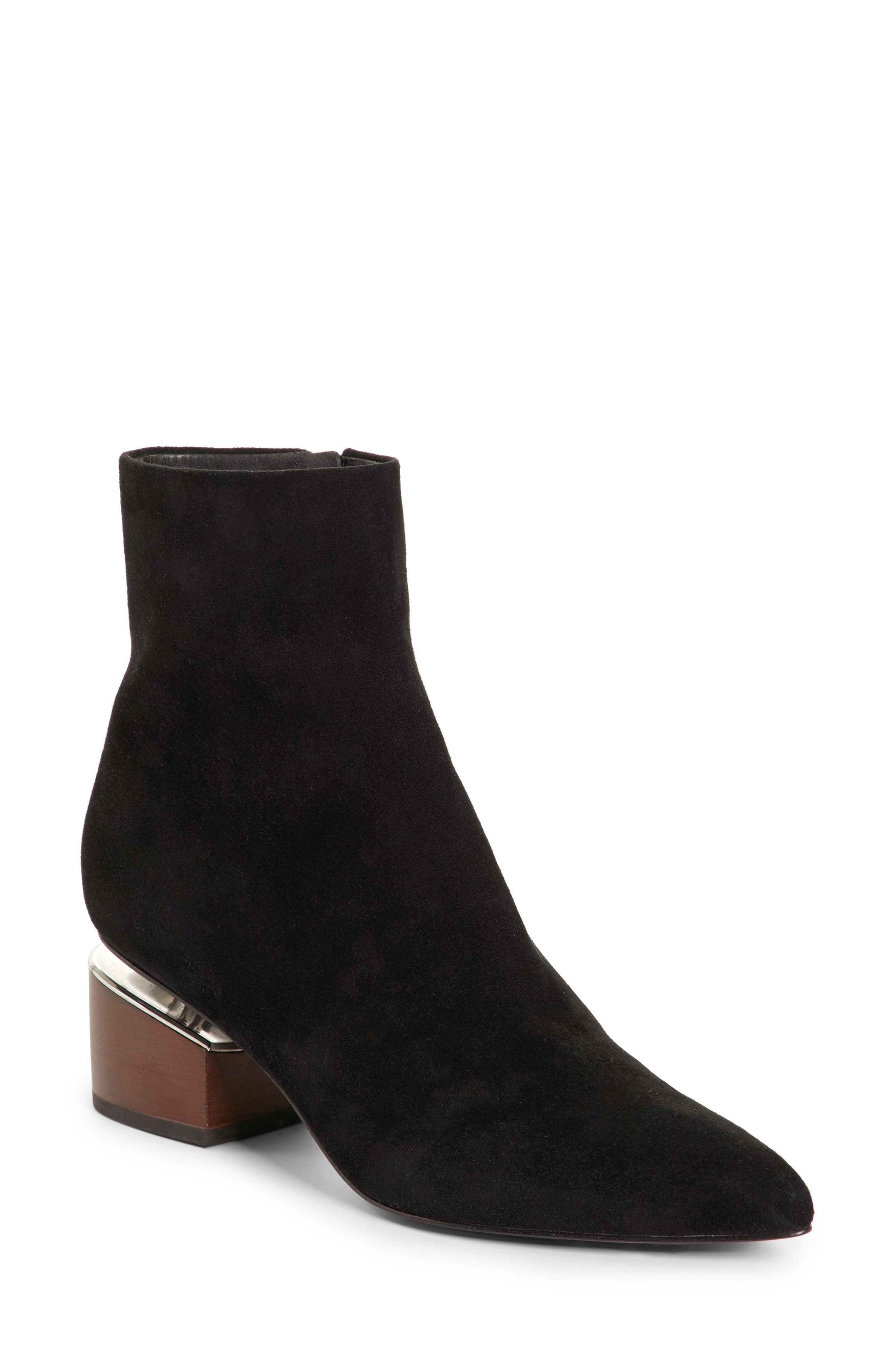 Alexander Wang Jude Block Heel Bootie - Black