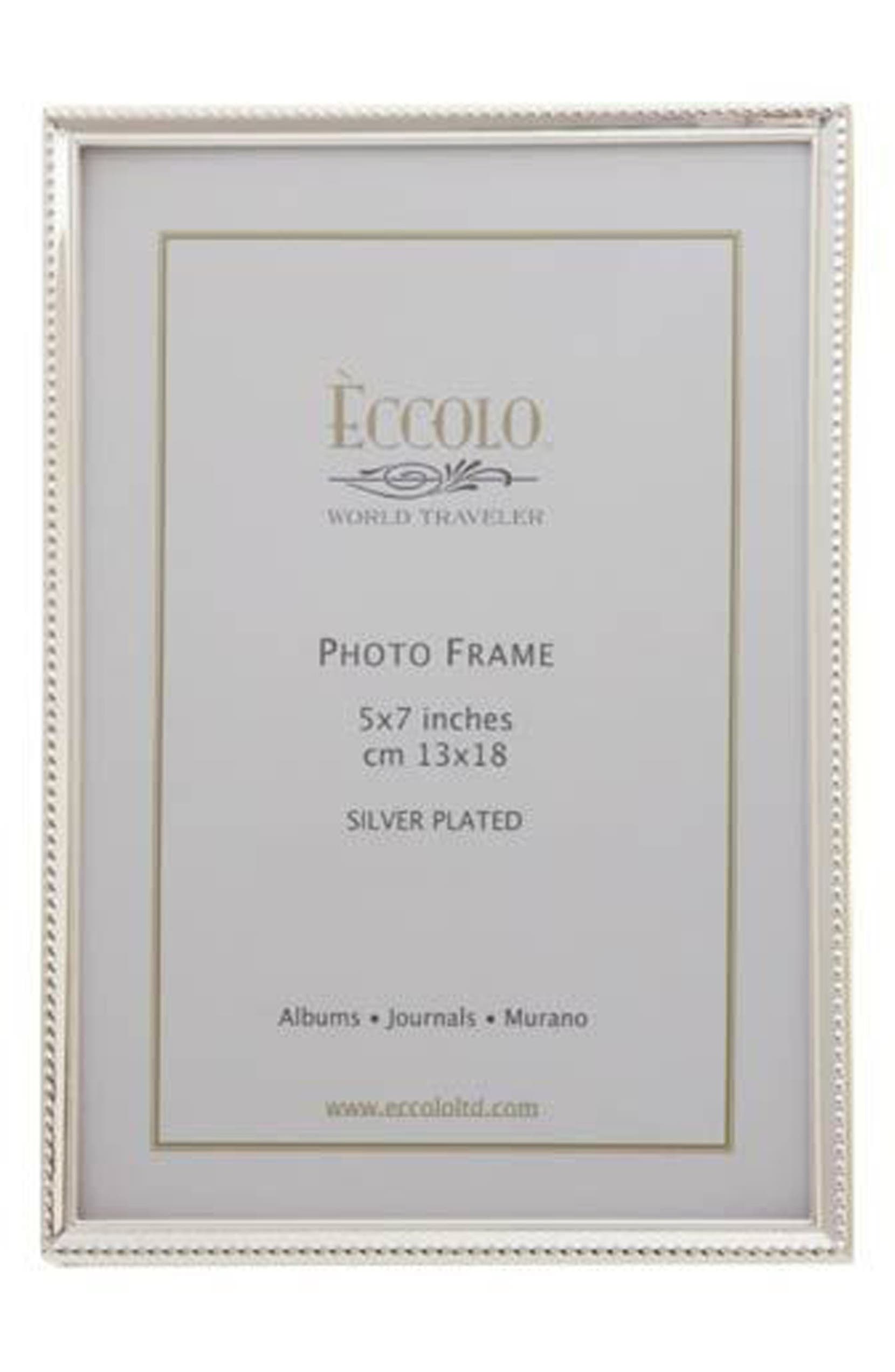 Eccolo Beaded Silver Picture Frame Nordstrom