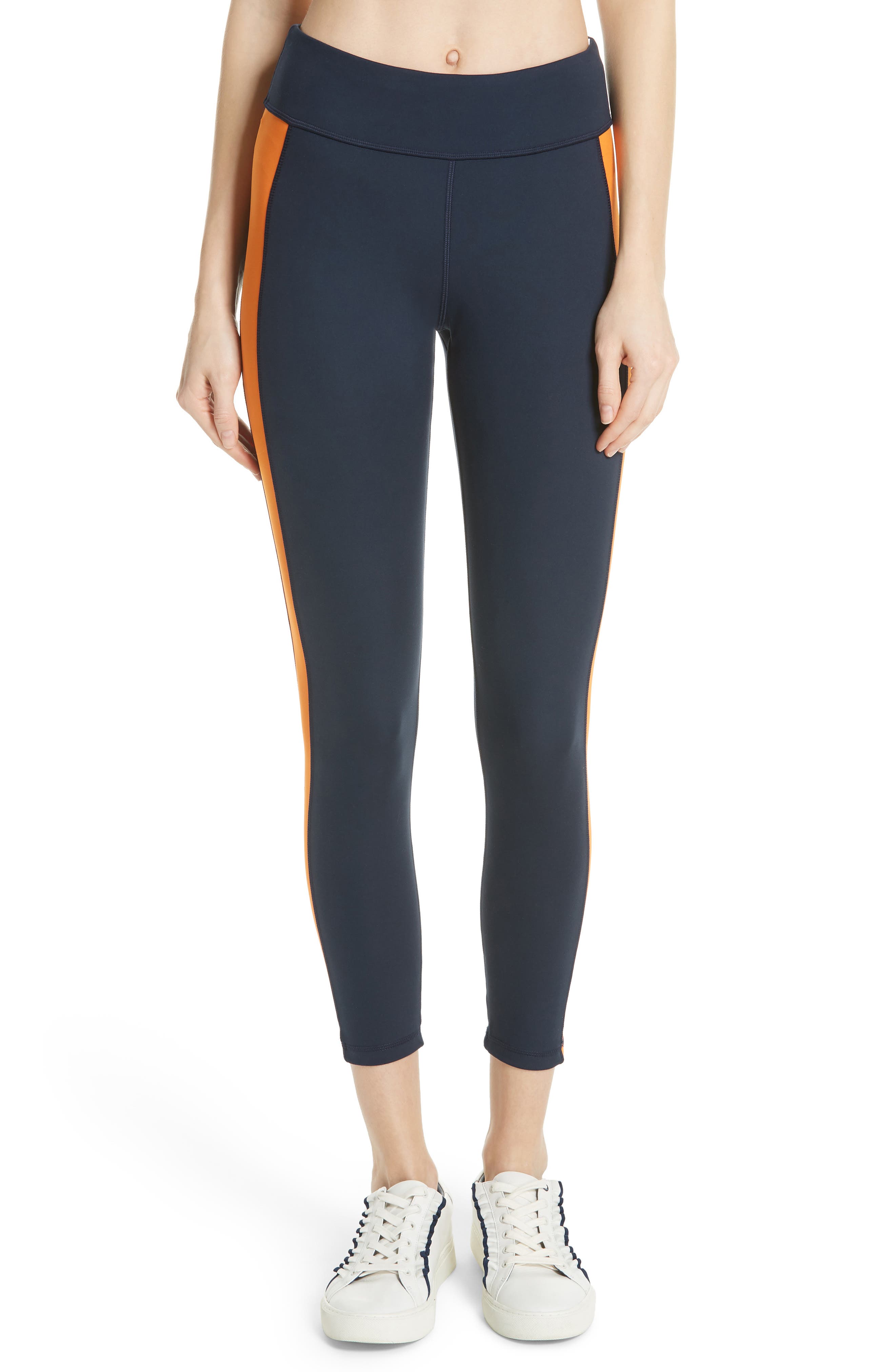Tory Sport Colorblock 7/8 Leggings, Blue