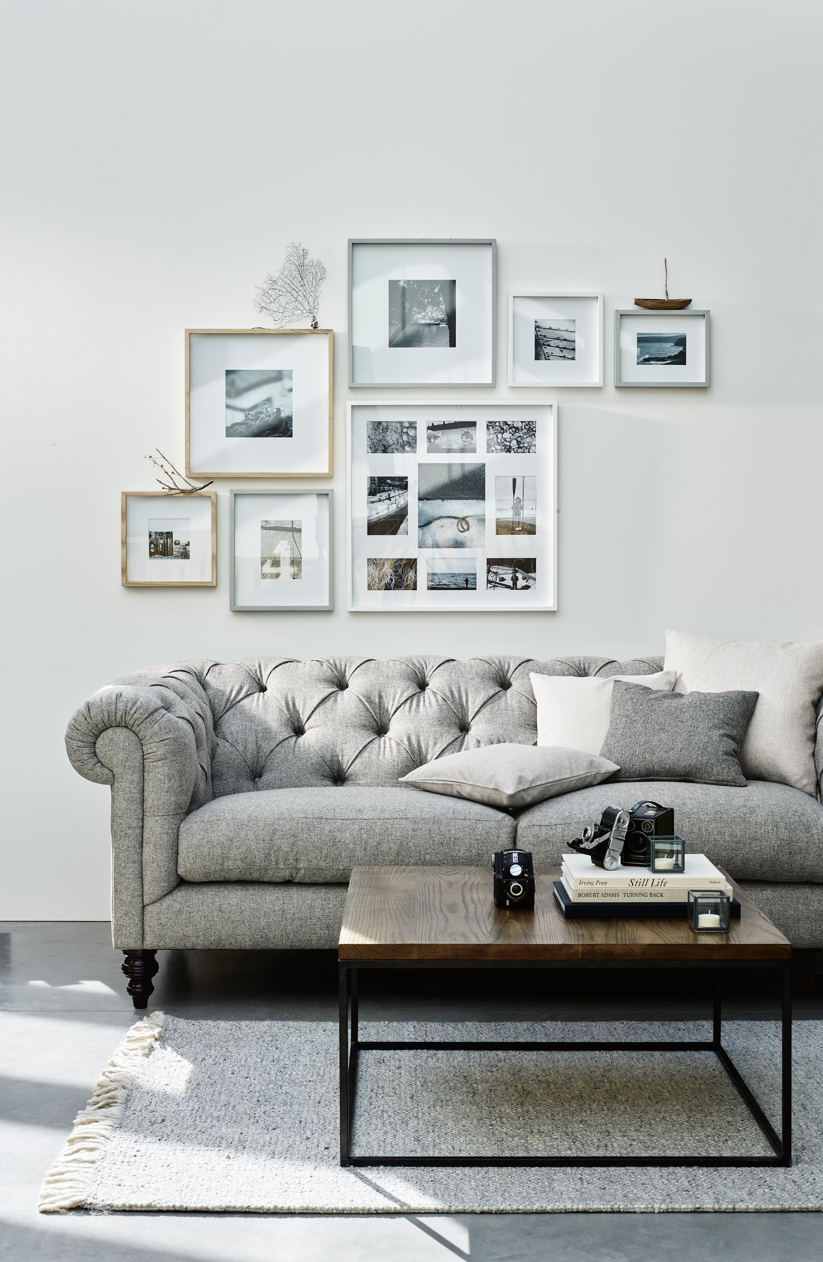 The White Company Nine-Aperture Wooden Picture Frame | Nordstrom