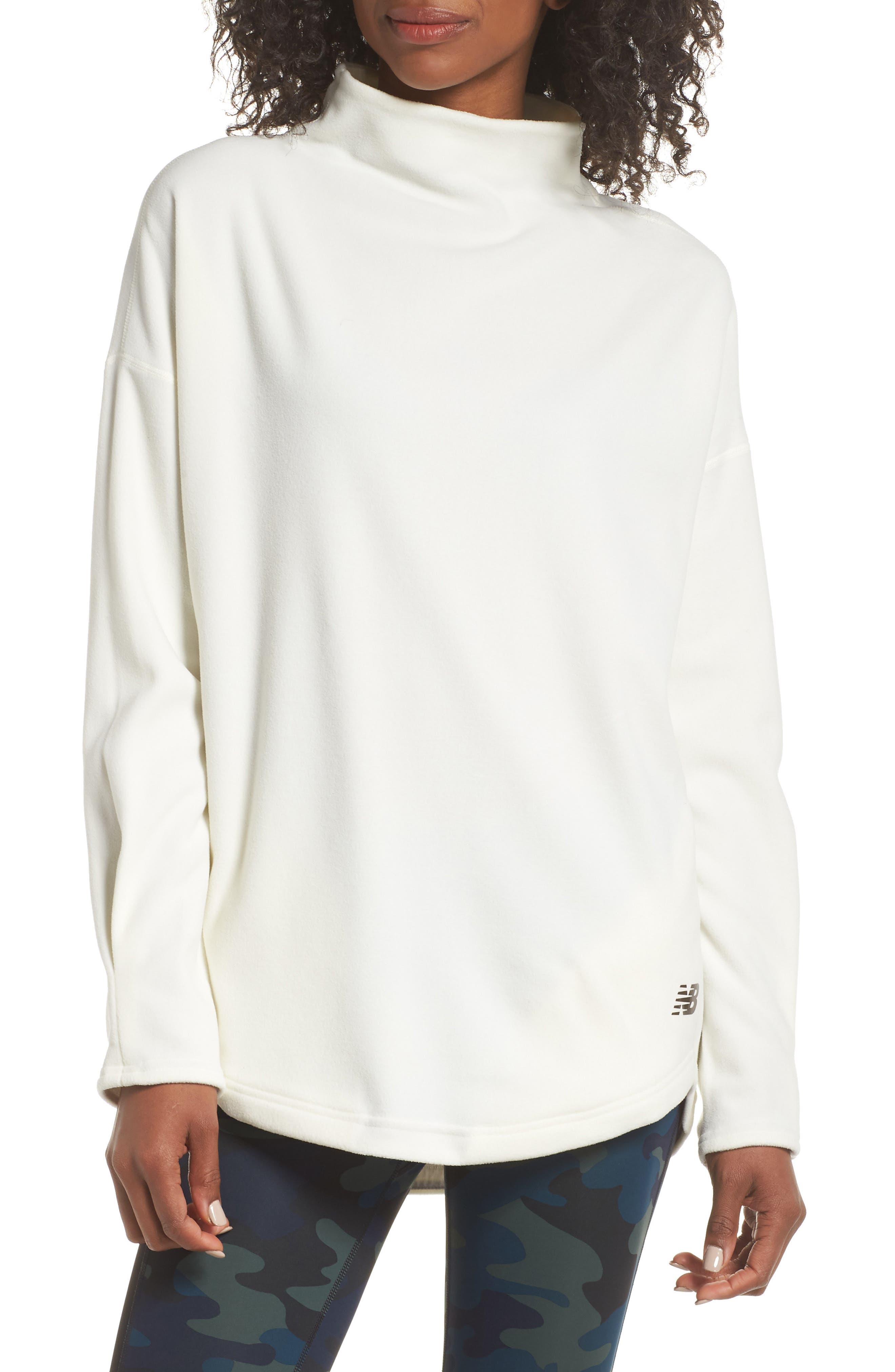 New Balance Cozy Studio Pullover, White