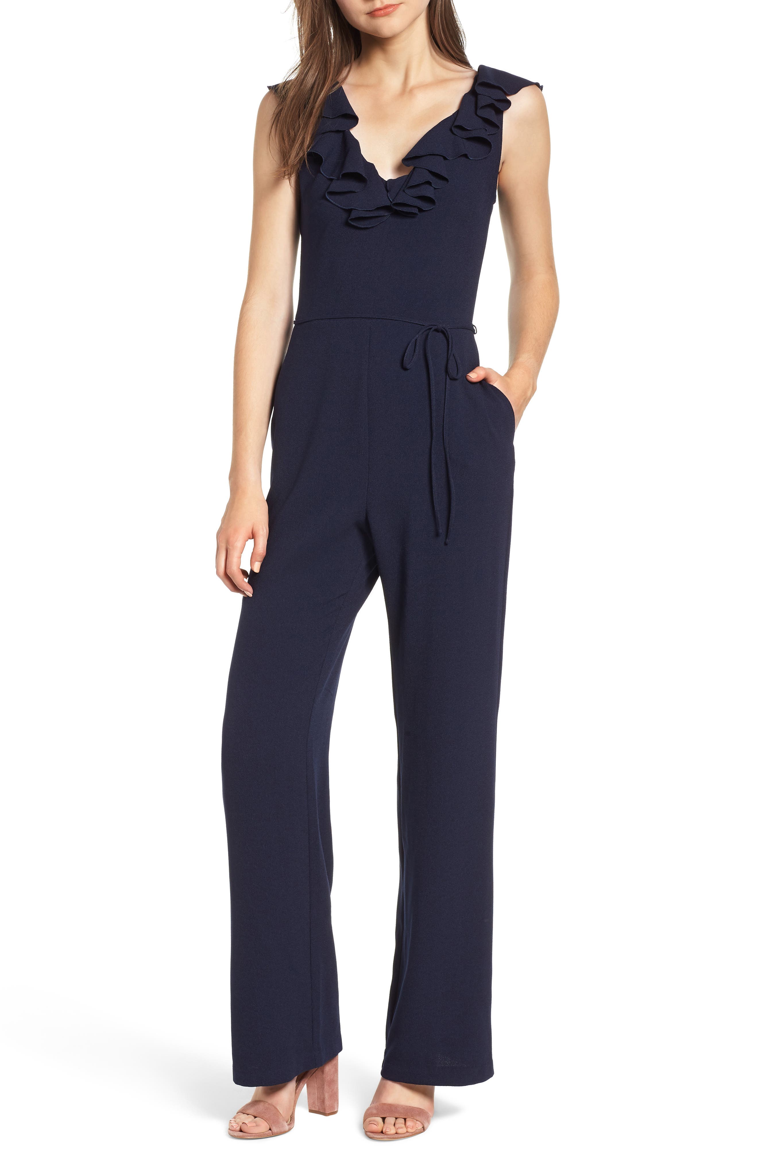Wayf Ruffle Jumpsuit Nordstrom