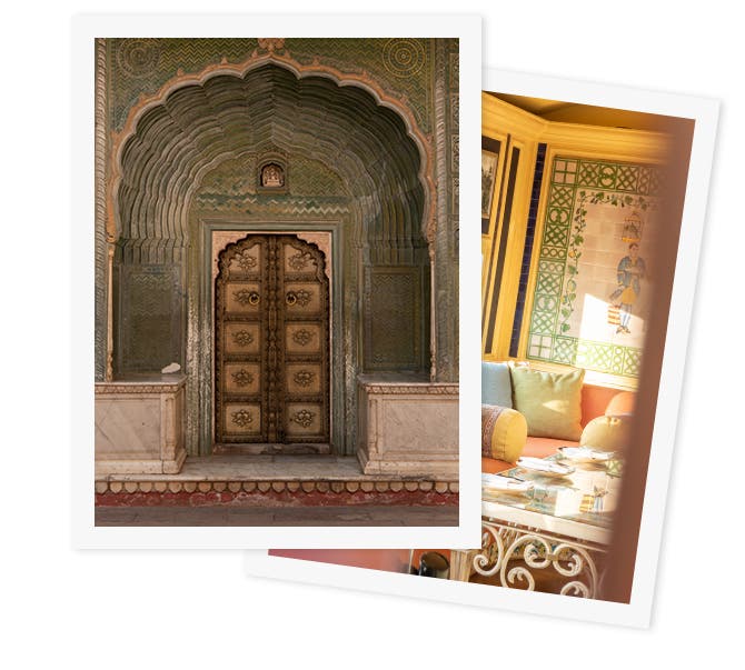 Doorway at City Palace in Jaipur.
