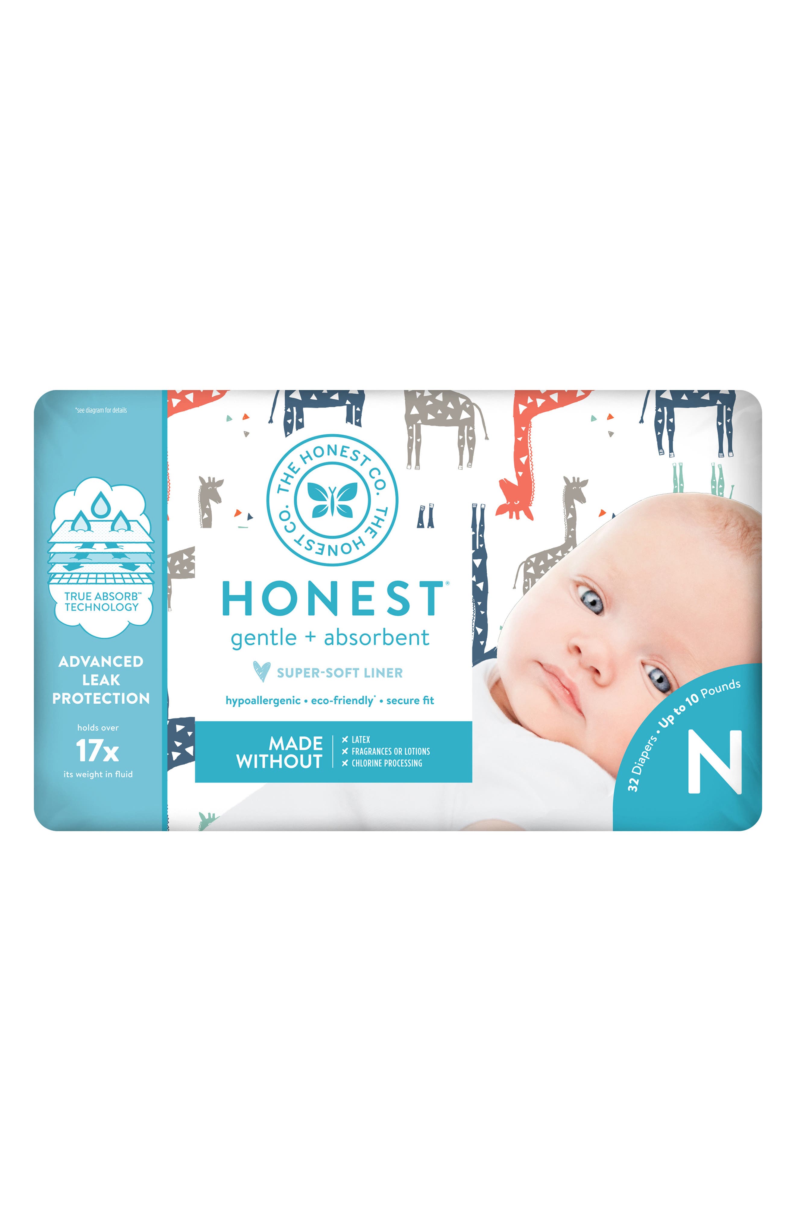 UPC 810425031103 product image for Infant The Honest Company Giraffe Diapers, Size 3 - White | upcitemdb.com