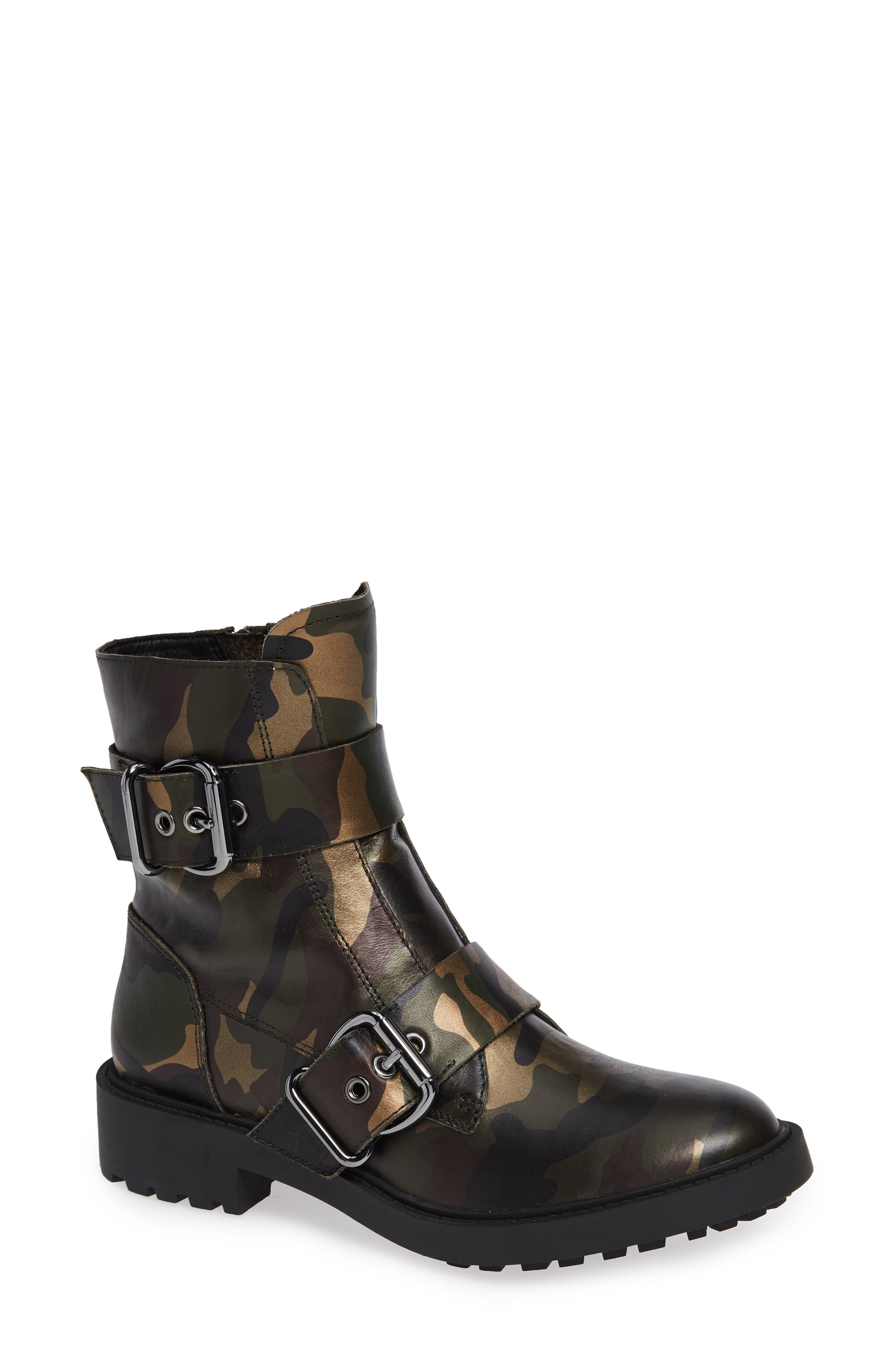 Linea Paolo Teigan Moto Bootie, Green